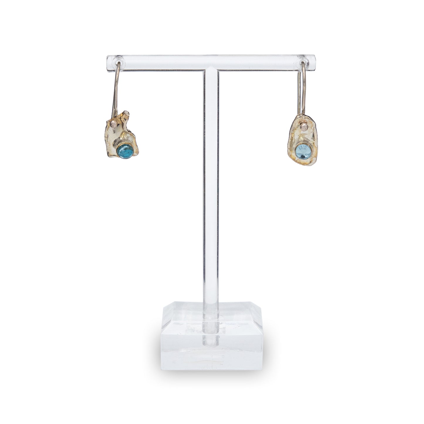Silver Topaz Melt Earring