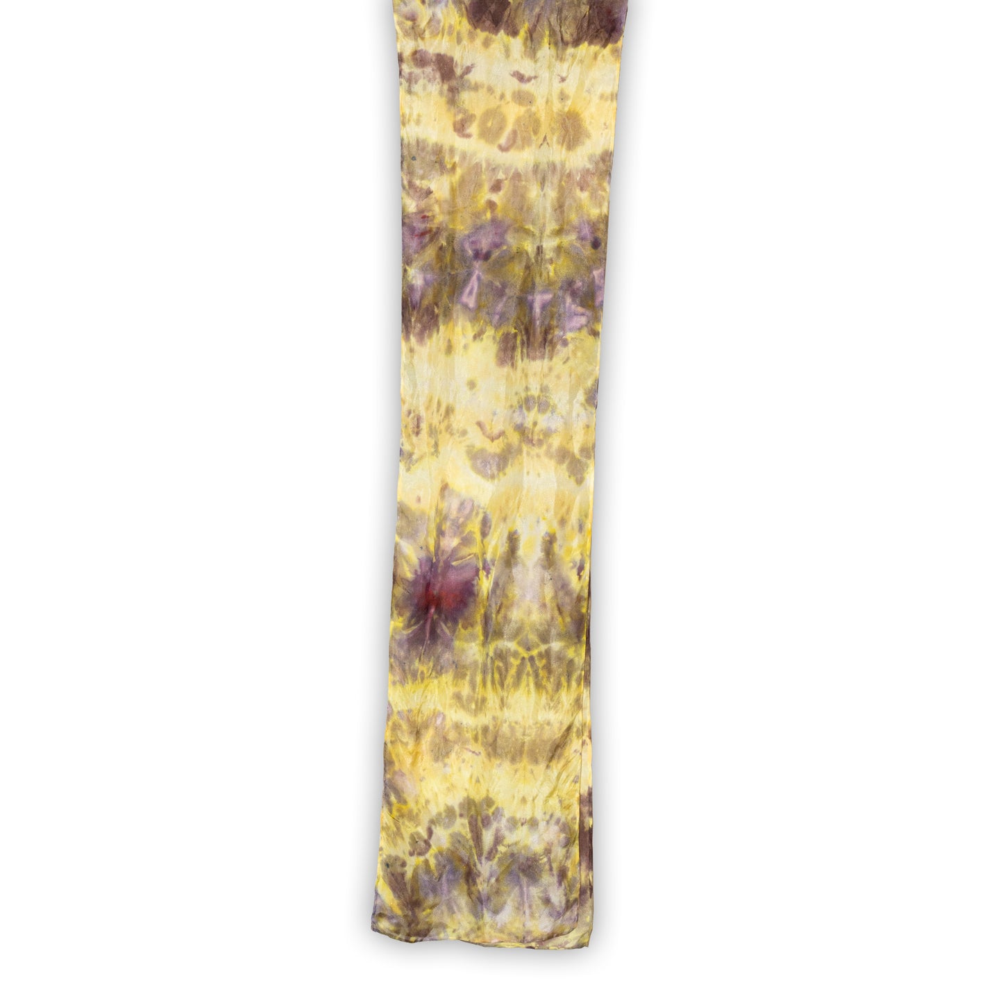 Yellow & Purple Silk Scarf