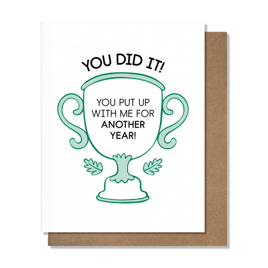 Trophy - Anniversary Card