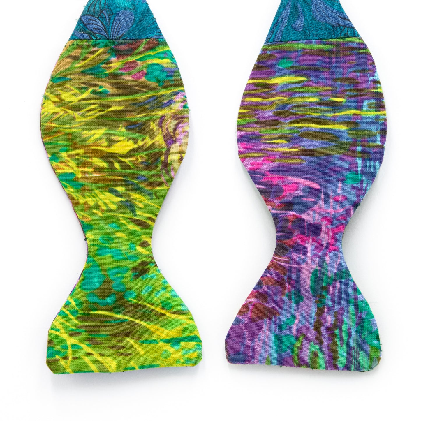Assorted Prints Hand-Stitched Bow Tie