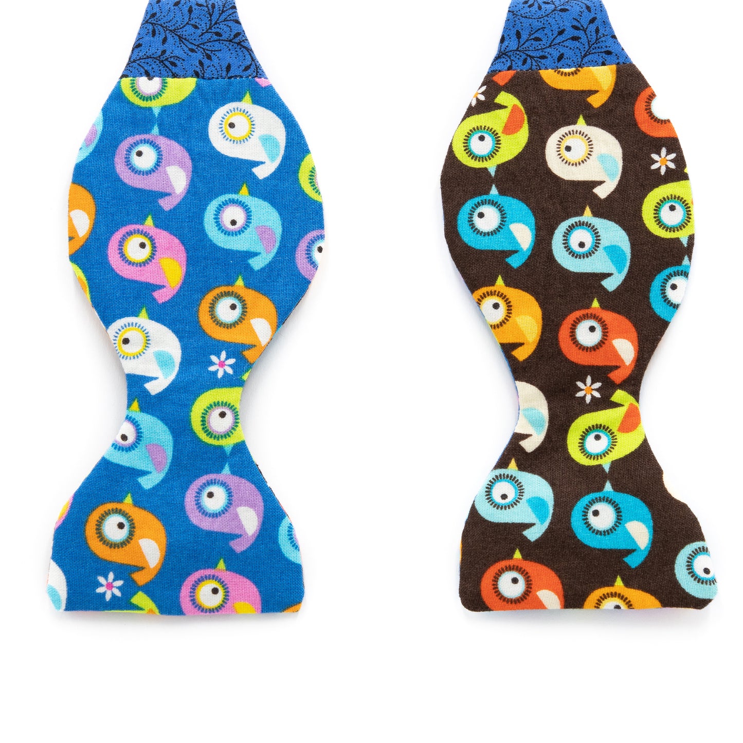Assorted Prints Hand-Stitched Bow Tie