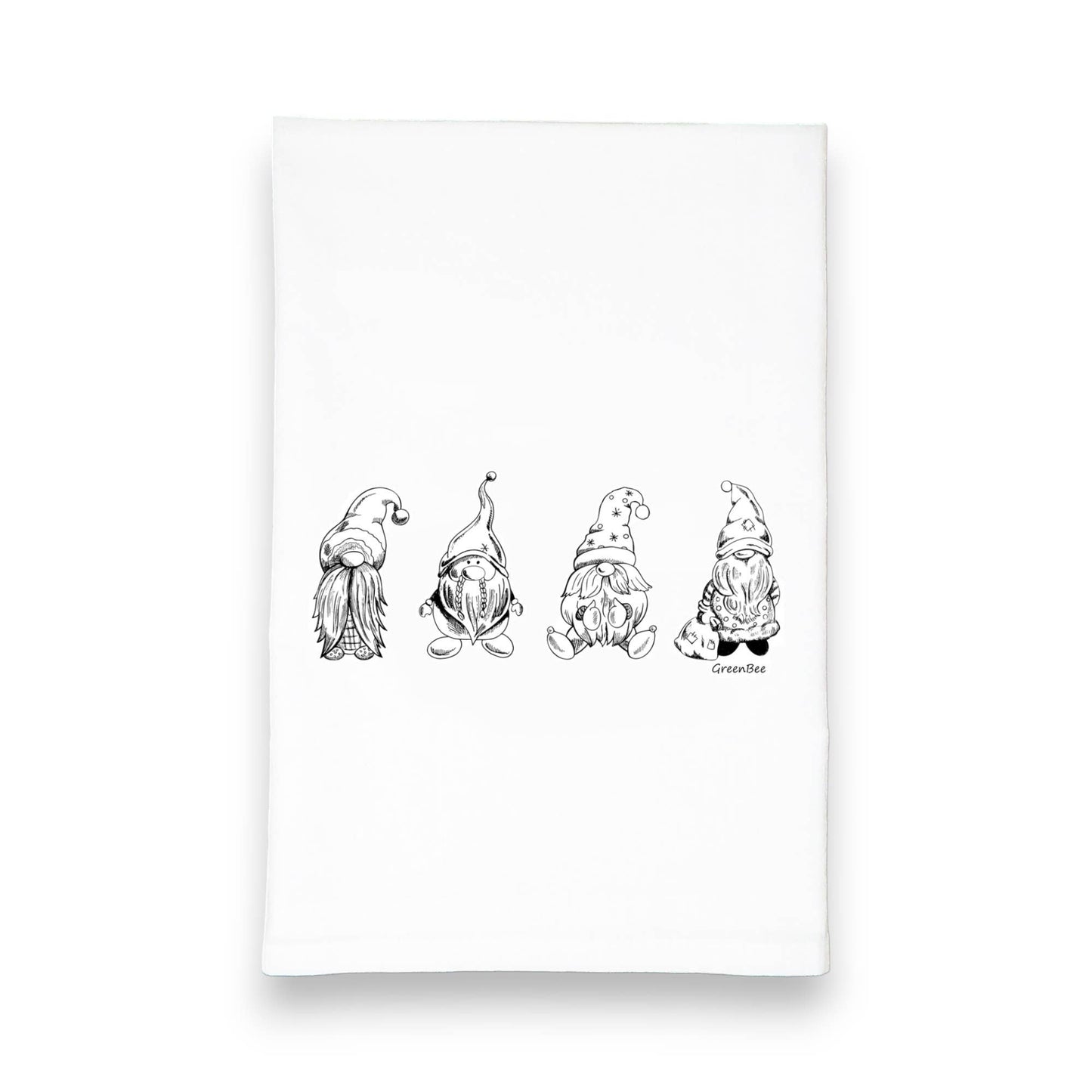 Gnomes Tea Towel