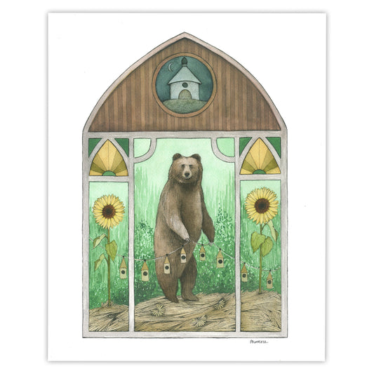A Sunflower Home Print
