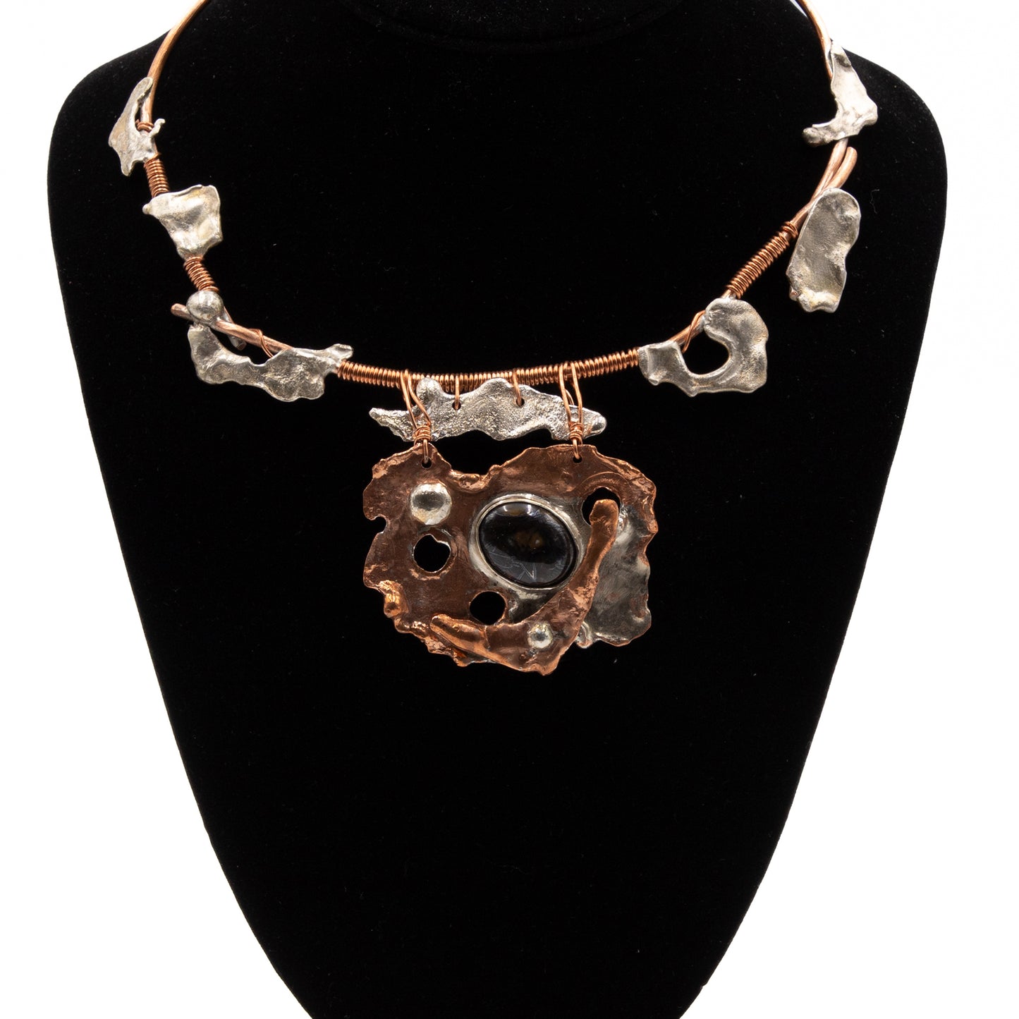 Agate Melts Cuff Necklace