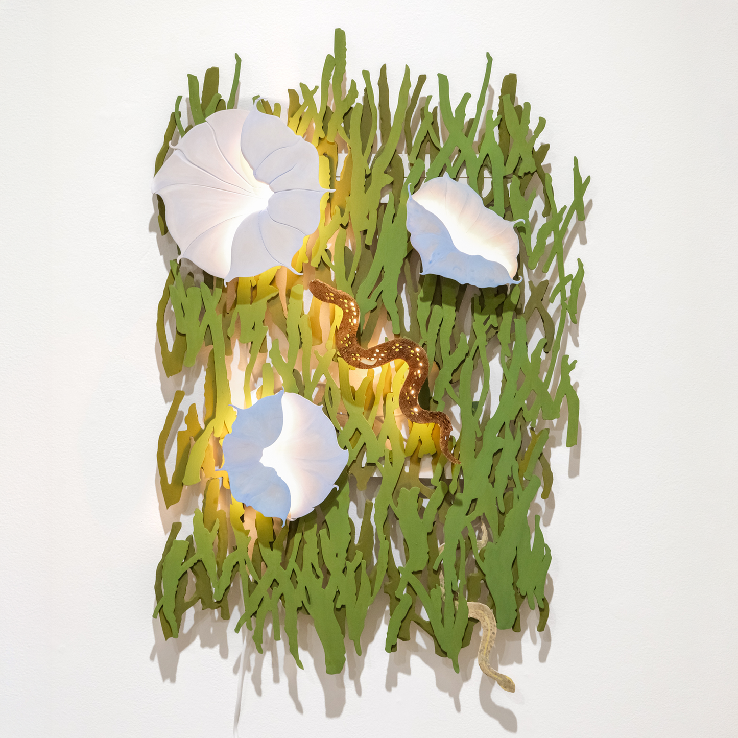 Assembly: Moonflowers + Snake + Grass