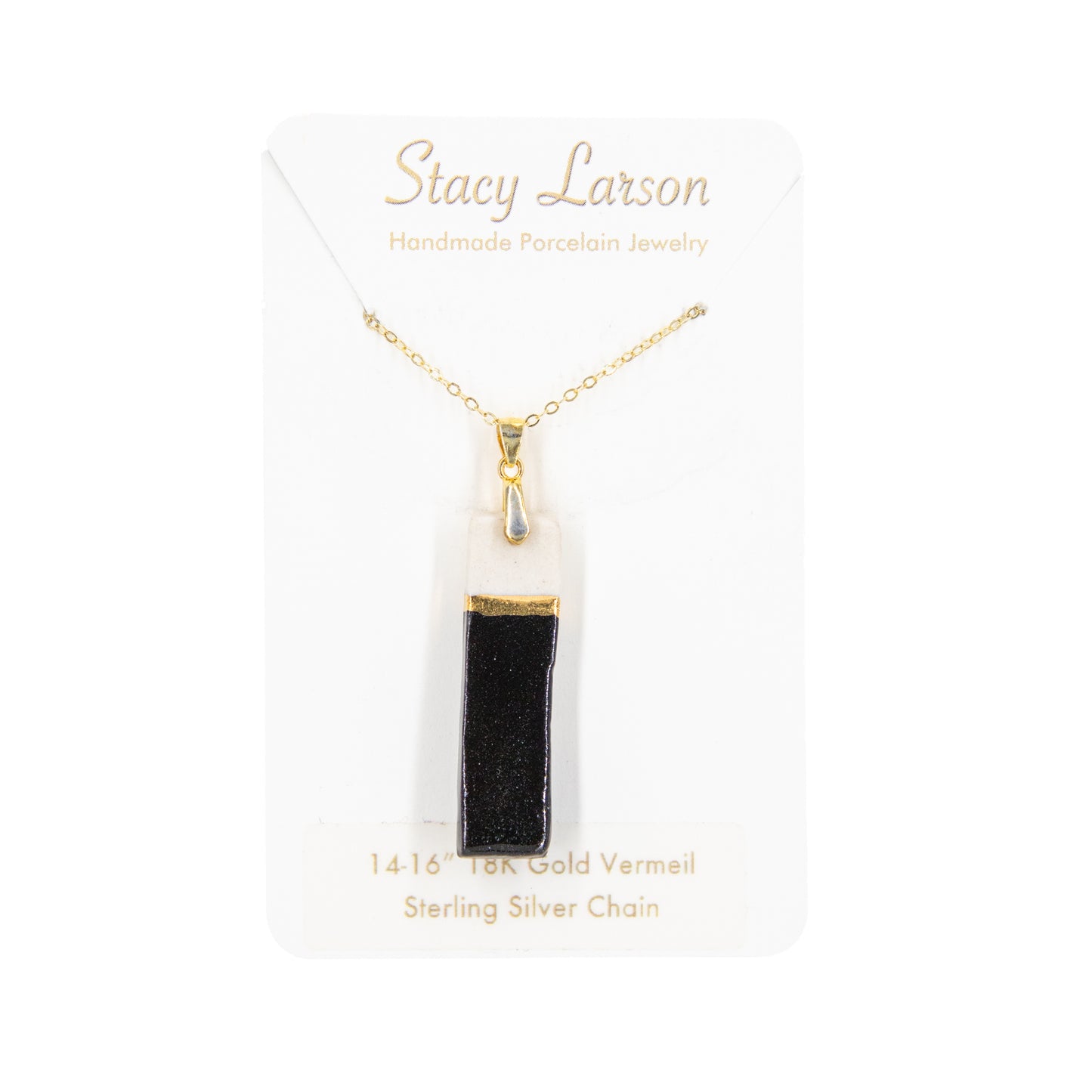 Black Rectangle Necklace