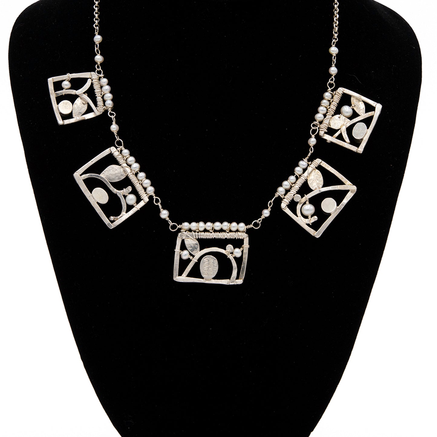Branch Box Necklace Topaz Pearl