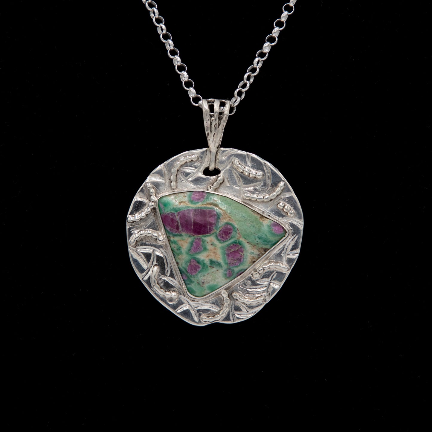 Ruby Zoisite Pendant