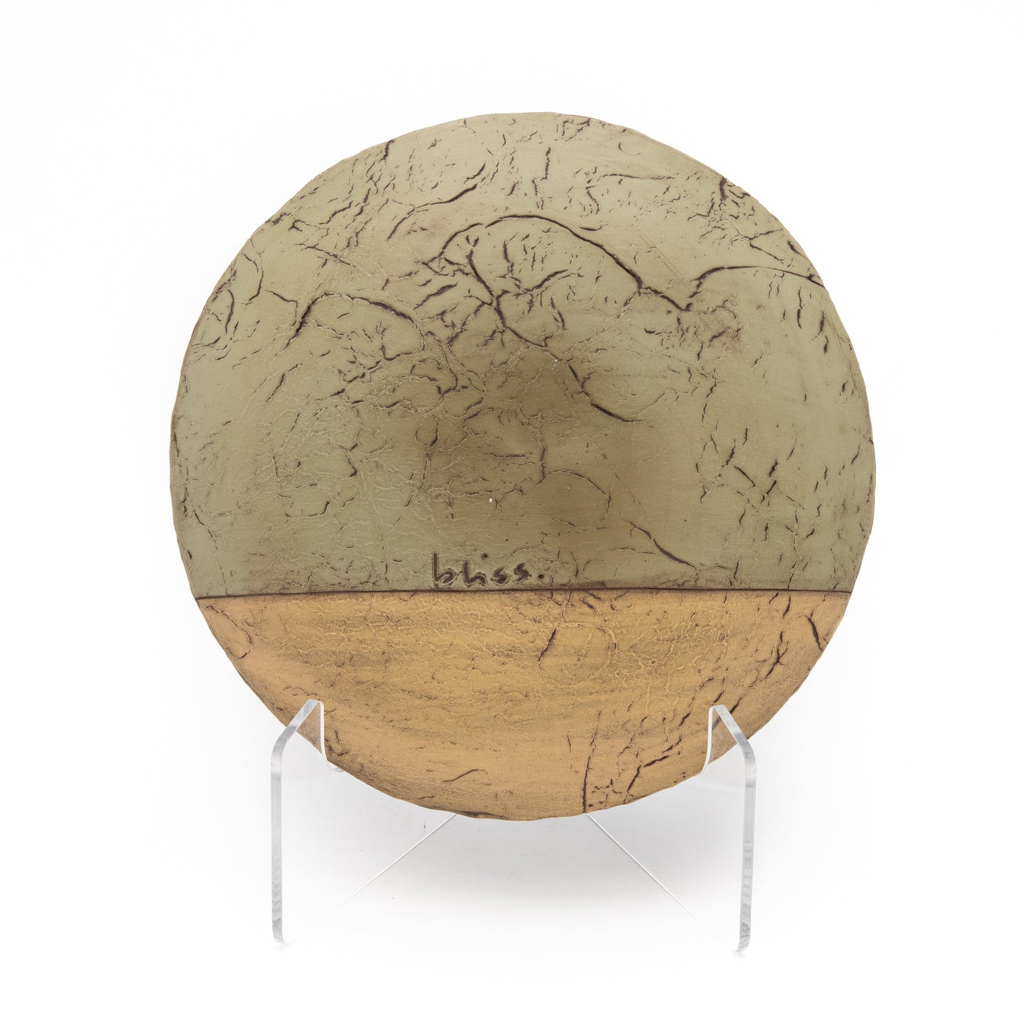 Divided Green & Orange Snack Dish