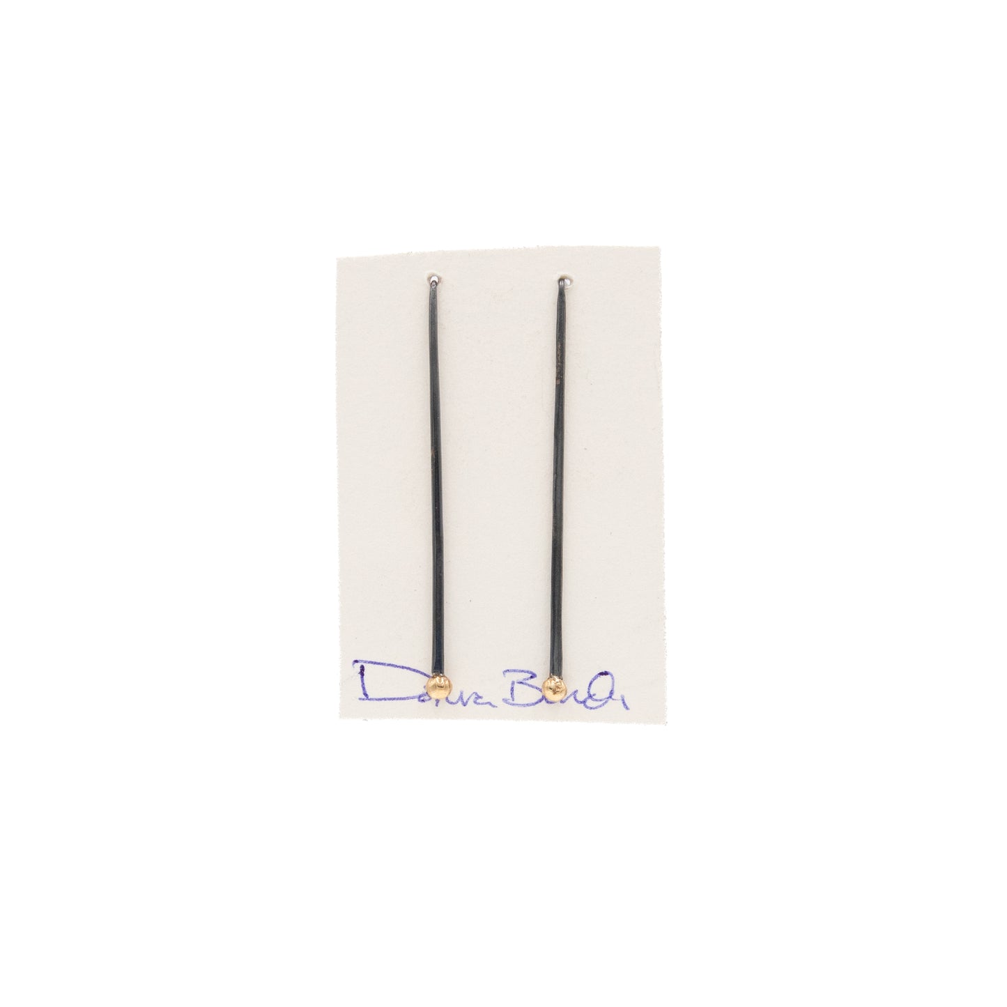 Gold Ball Drop Hook Earrings