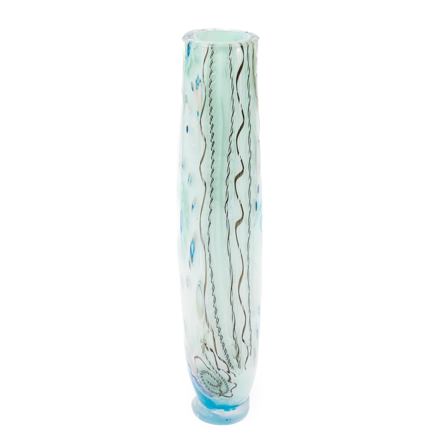 Gold Thread Tapestry Tall Vase