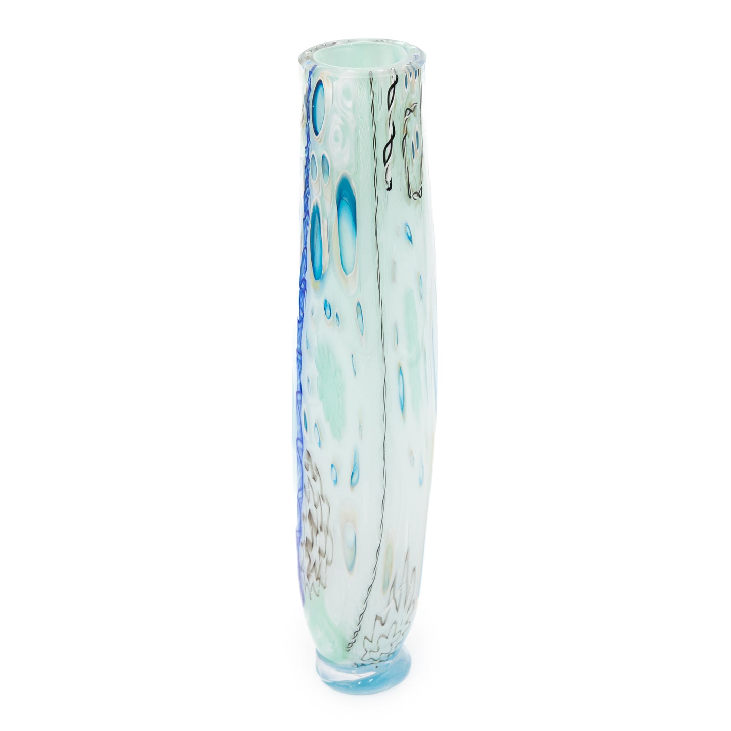 Gold Thread Tapestry Tall Vase