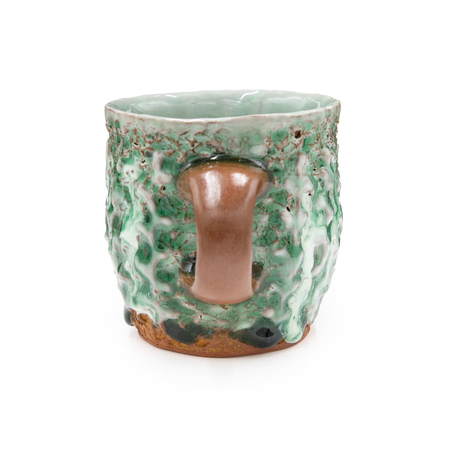 Green and White Cup