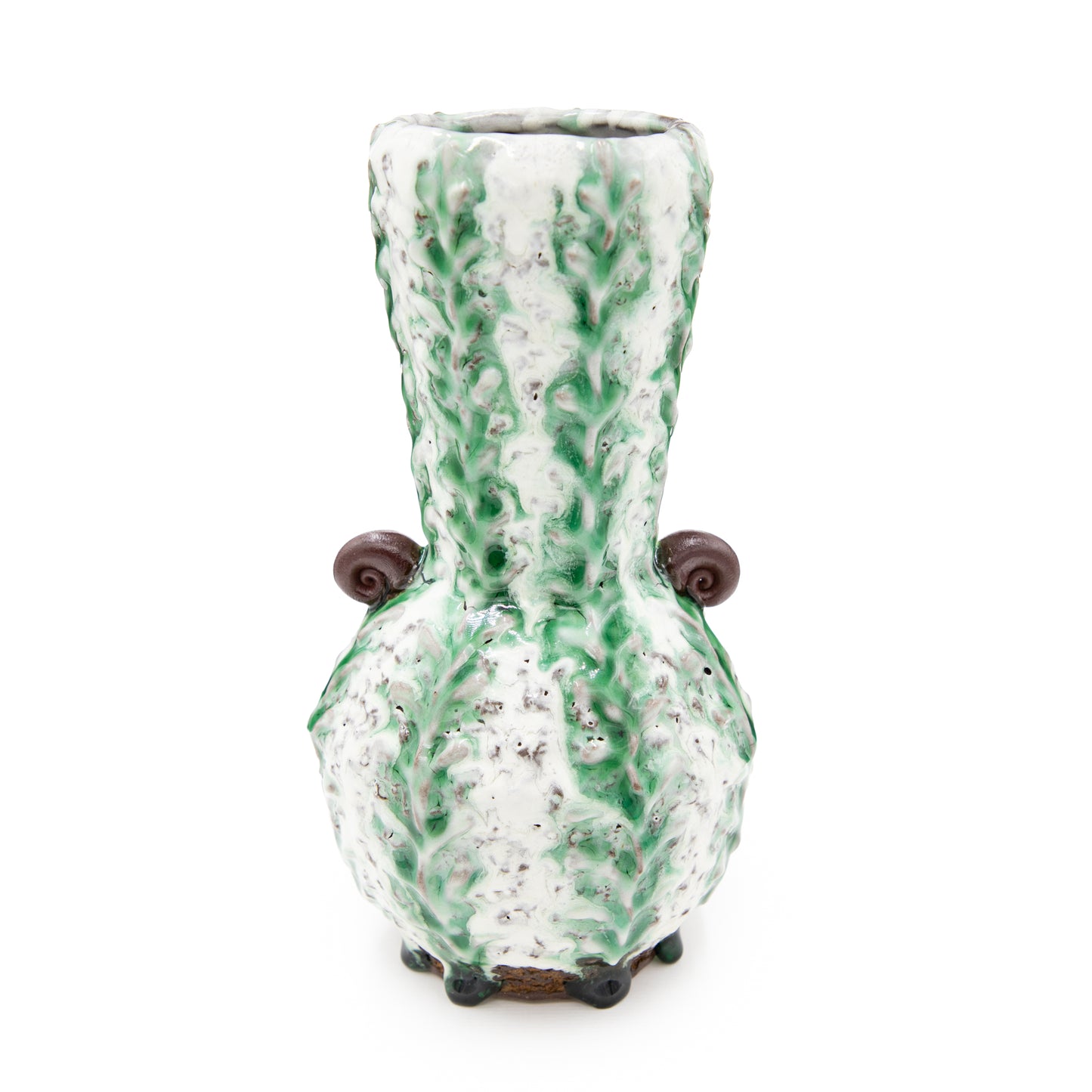 Green and White Vase