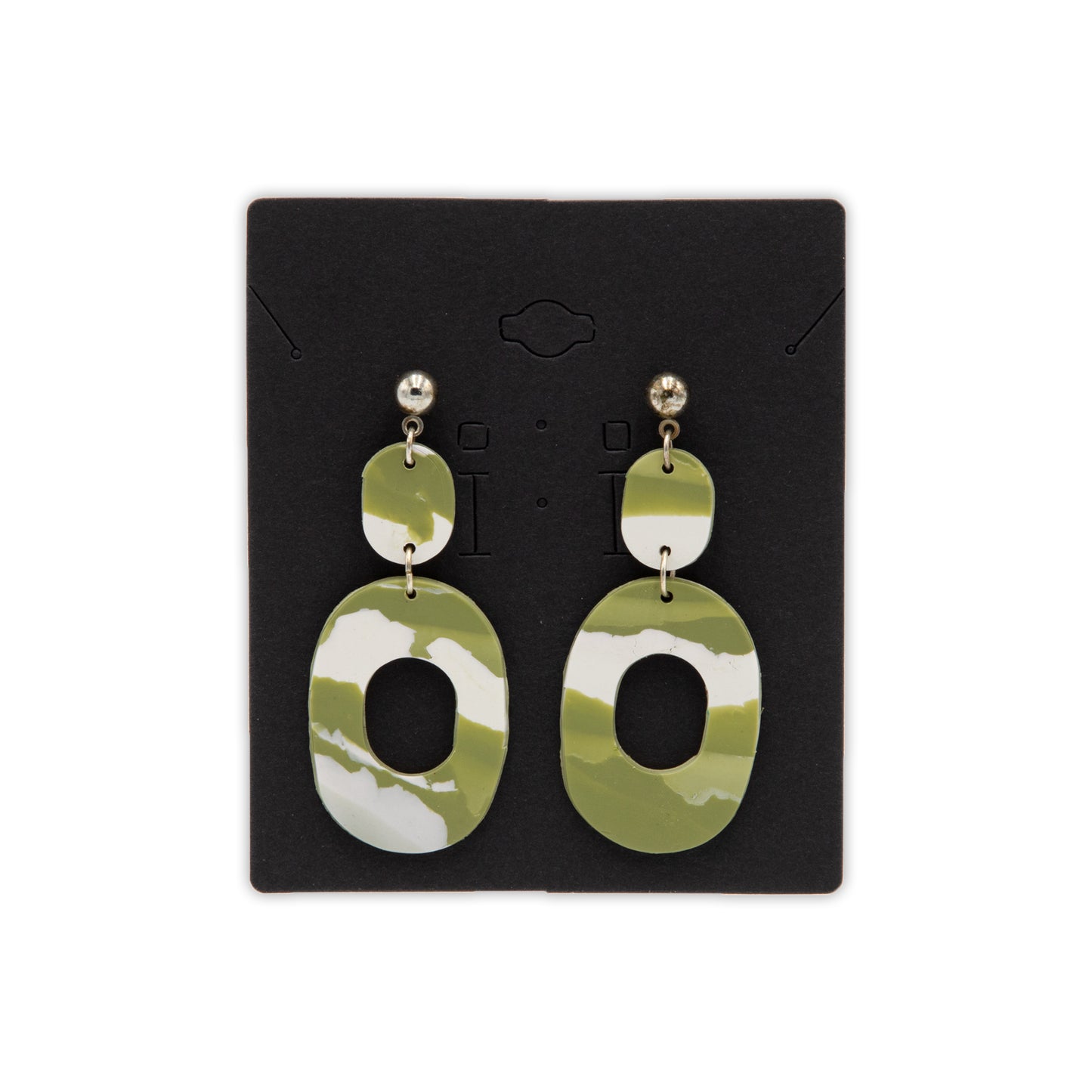 LG Green Camo Earrings #3