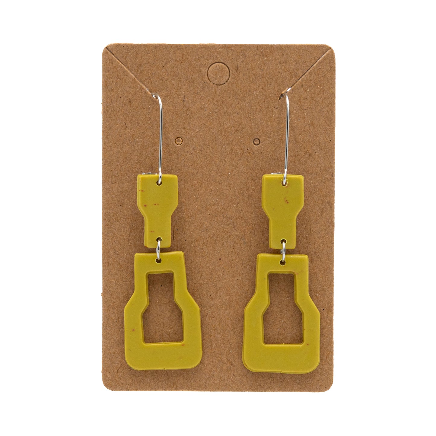 Large Dangle Polymer Earrings w/ Ear Wire
