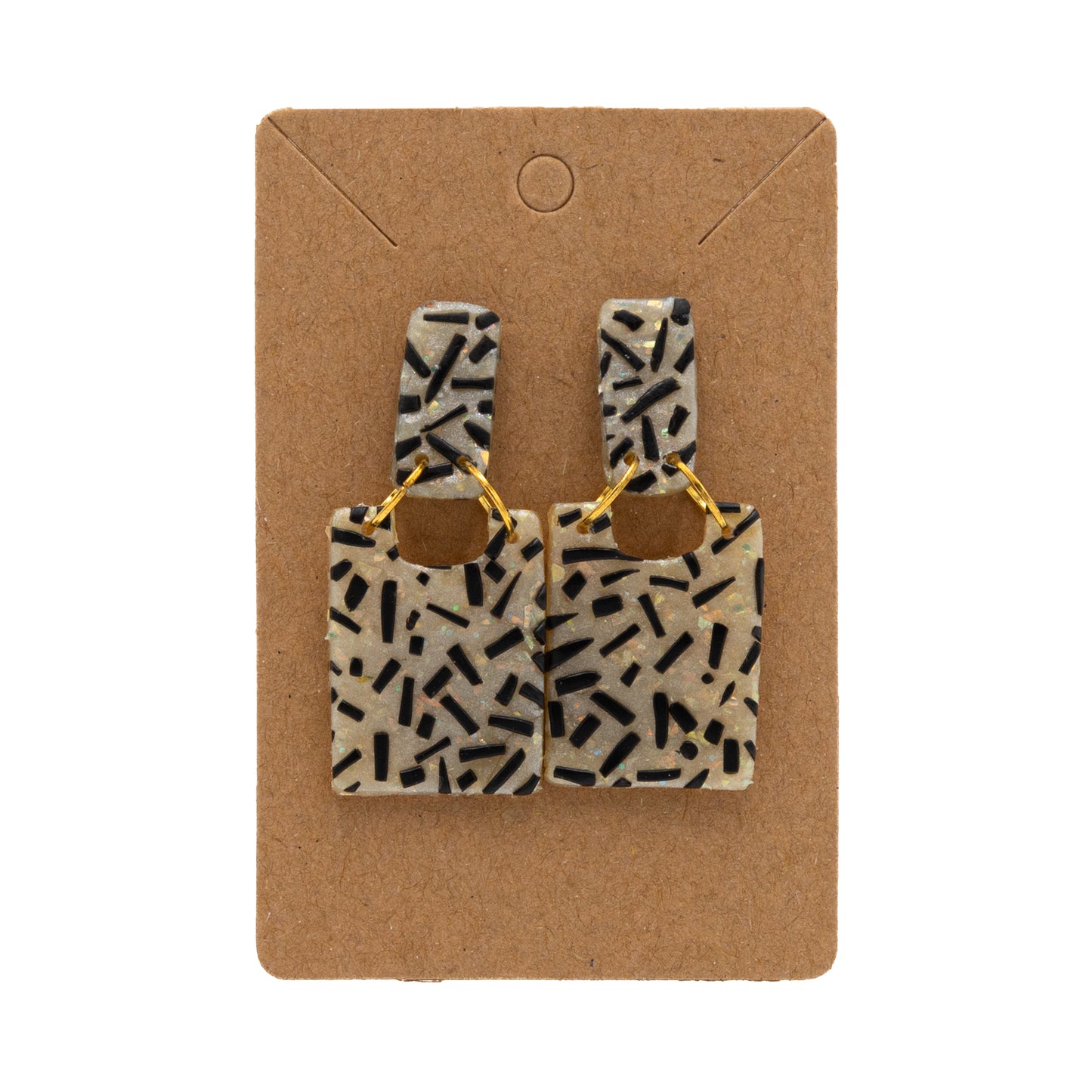 Large Dangle Polymer Earrings