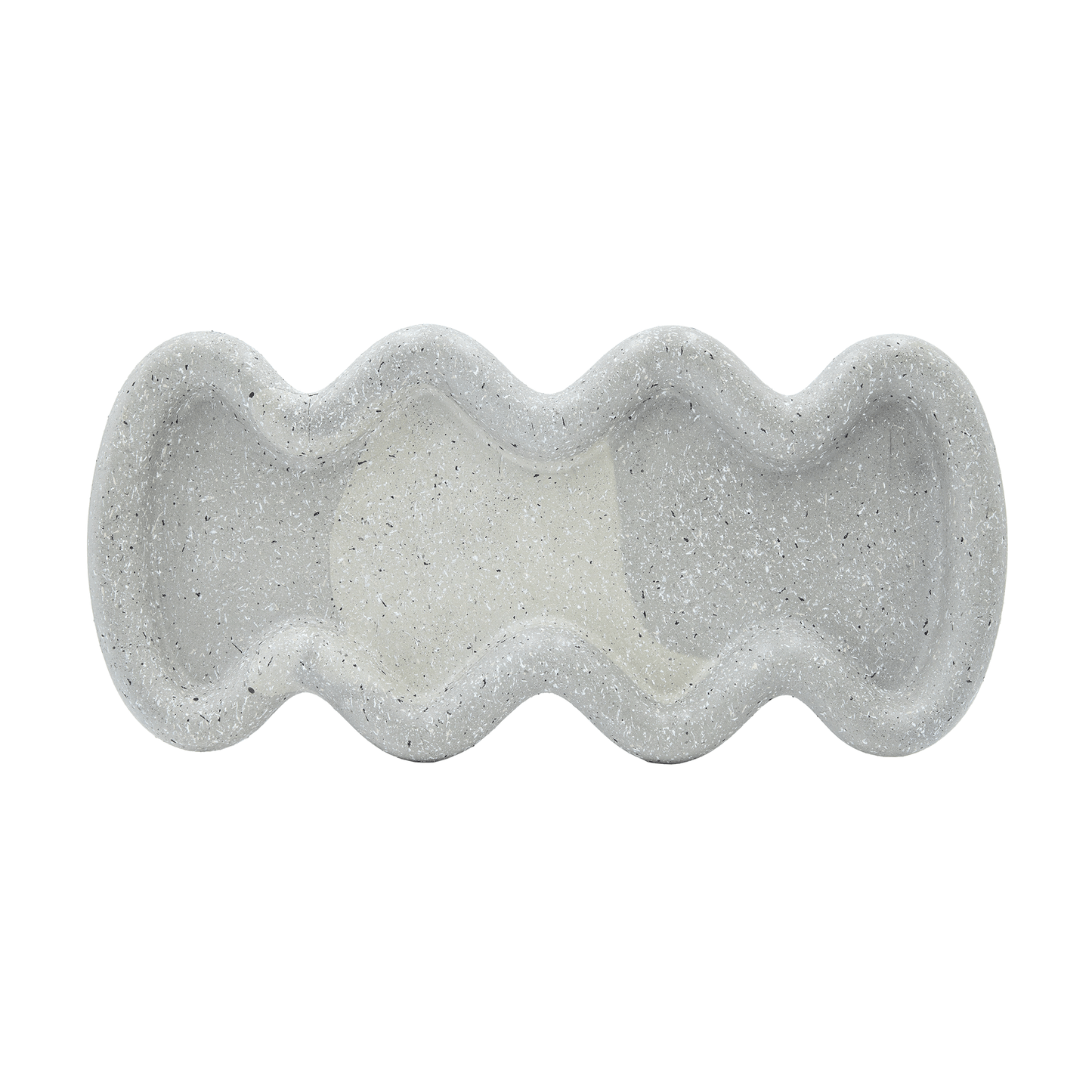 Large Wavy Concrete Tray