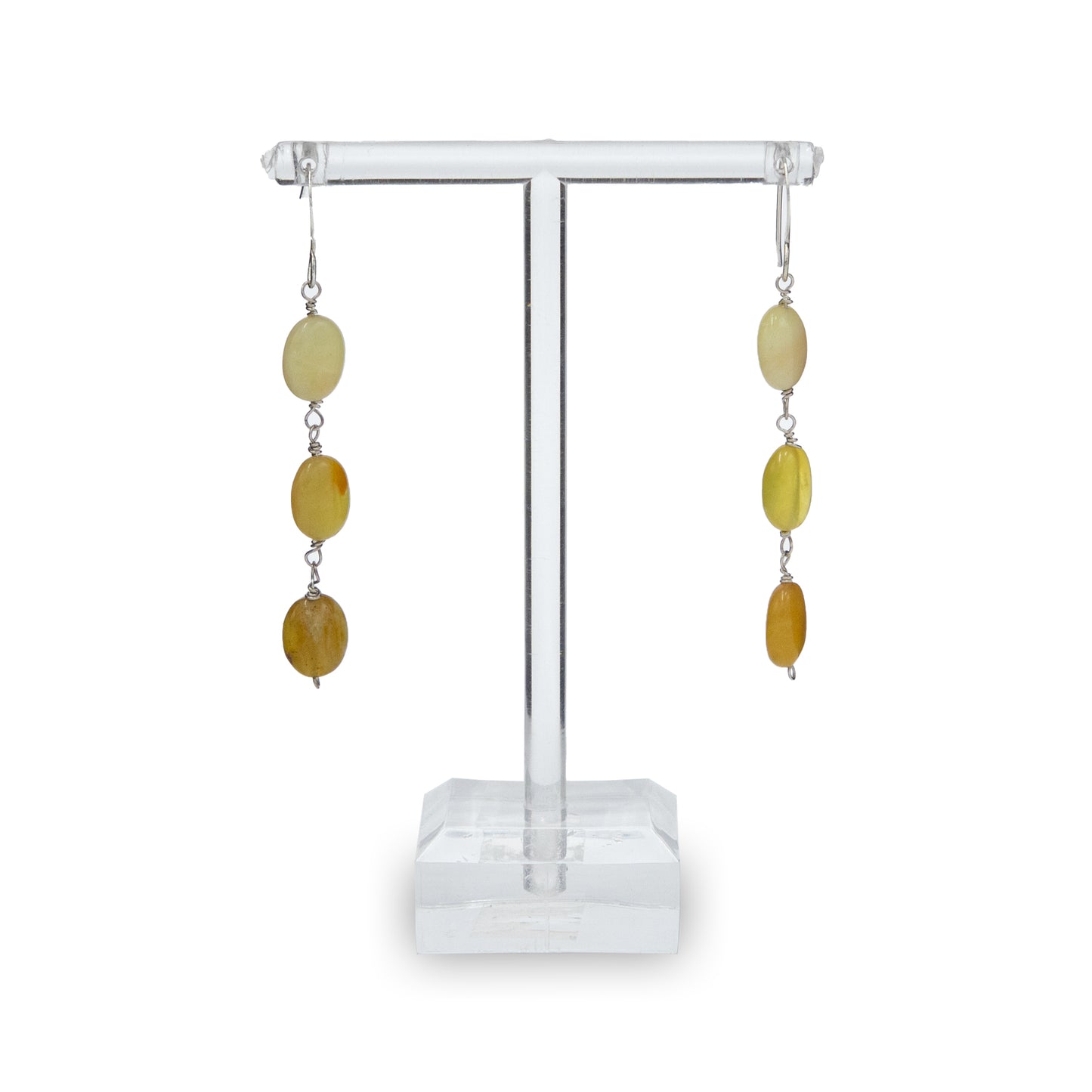 Lemon Quartz Trio Earrings