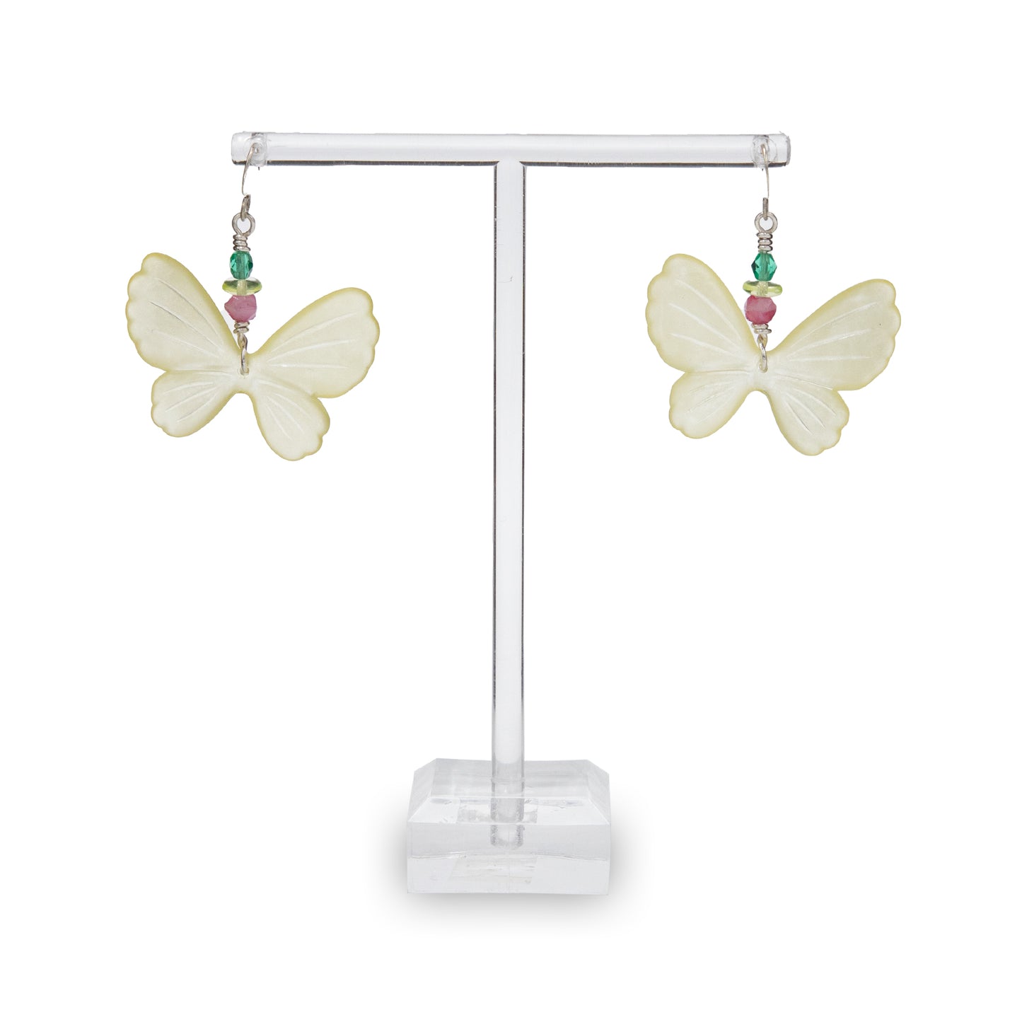 Lucite Butterfly Earrings