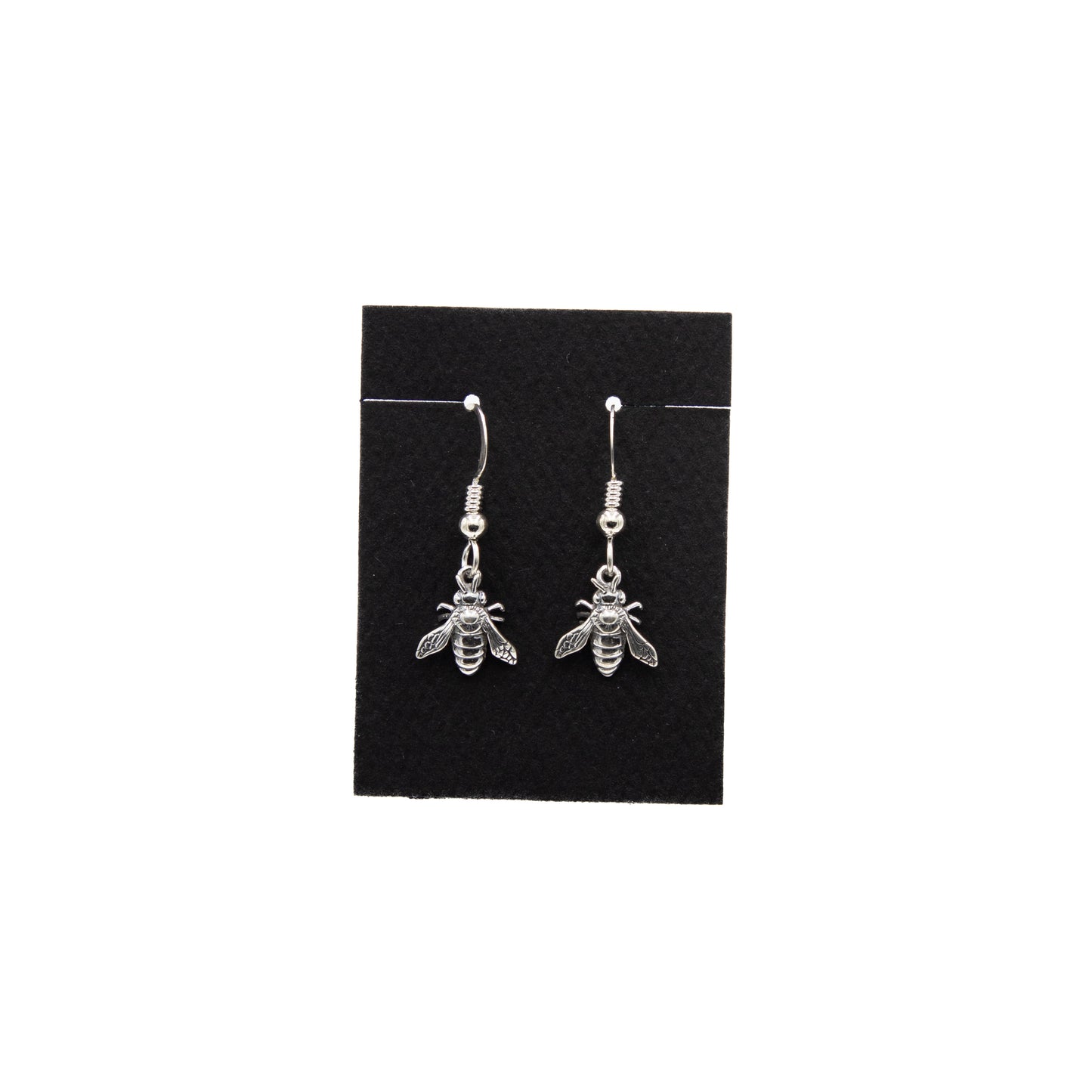 Sterling Silver Bee Dangle Earrings- 261560