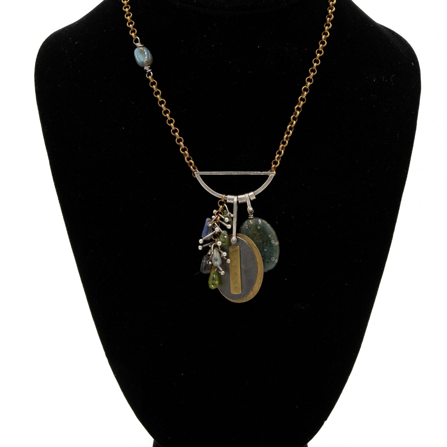 Media Luna (Green) Necklace