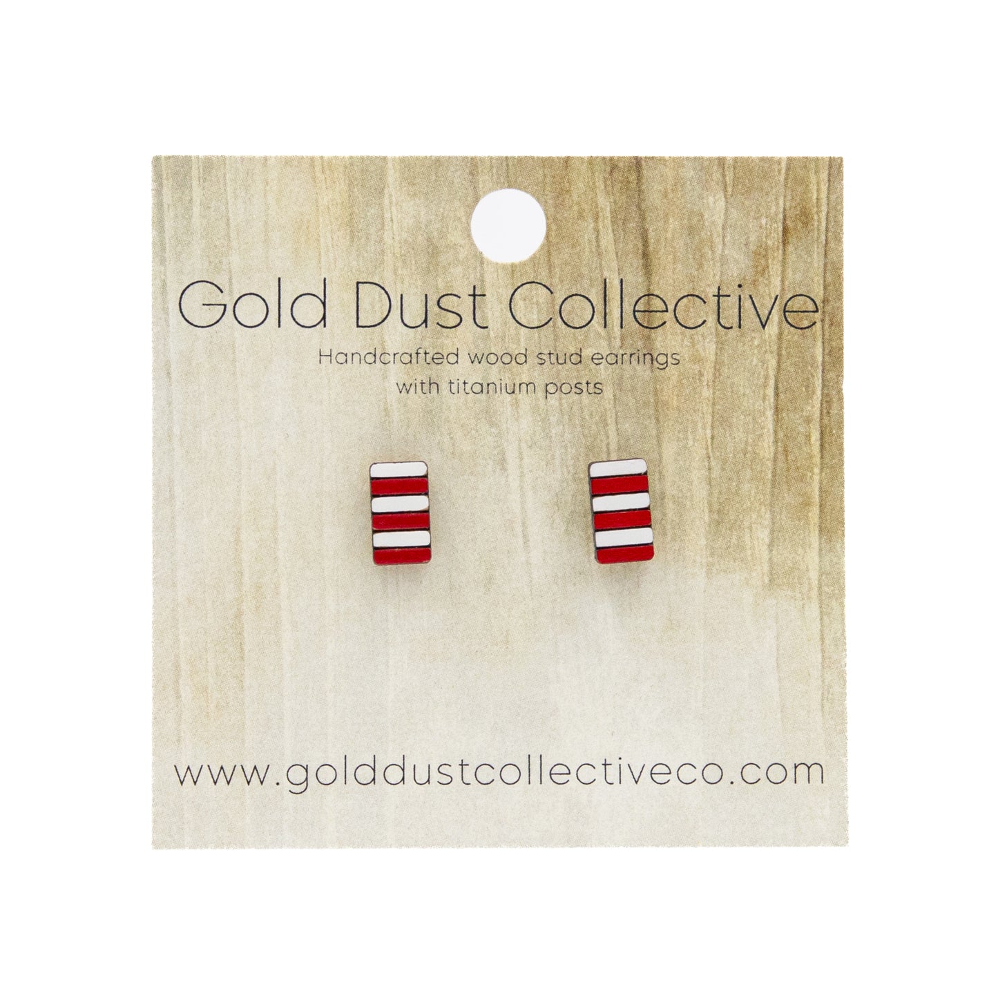 Painted Christmas Stud Earrings