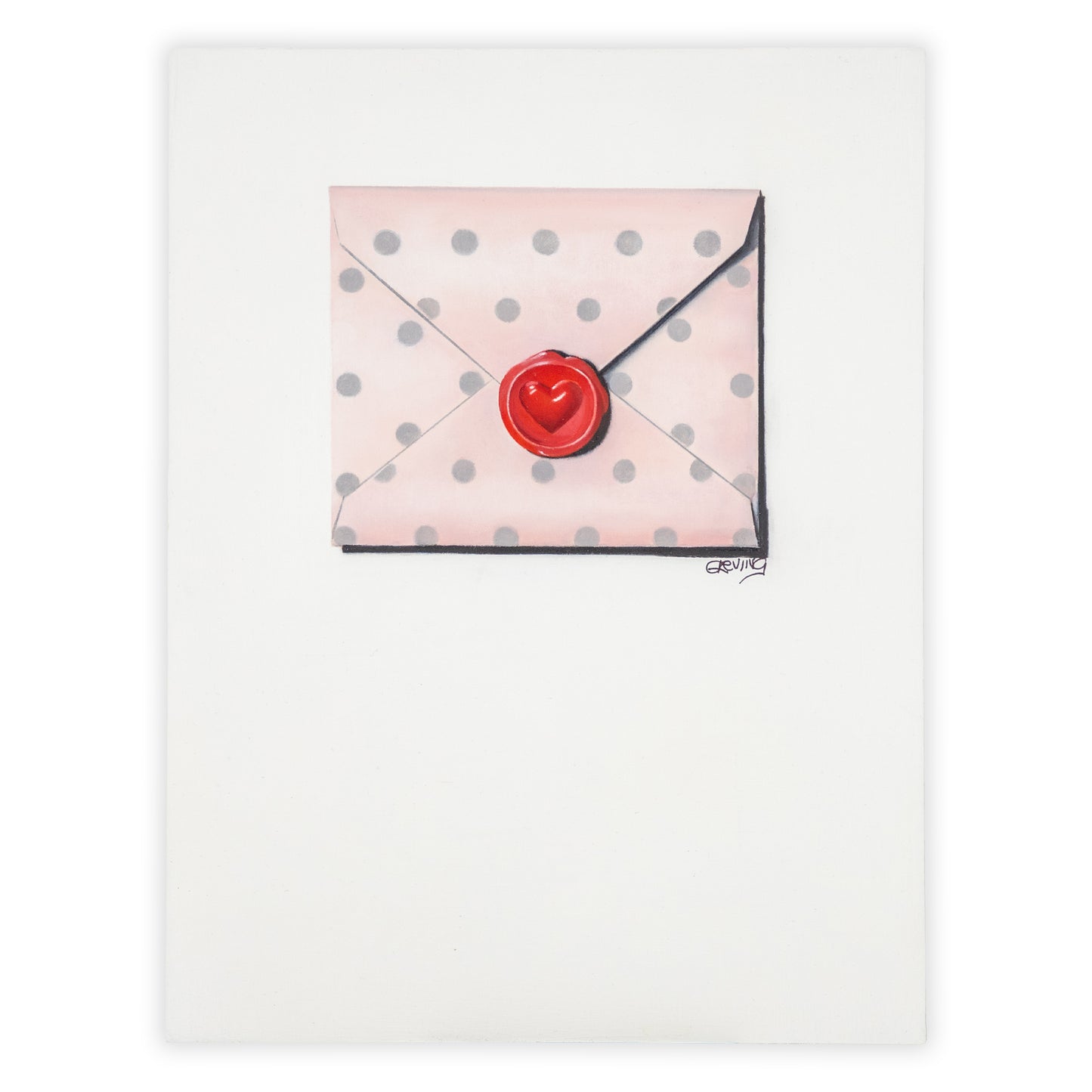 Pink Envelope with Heart Seal