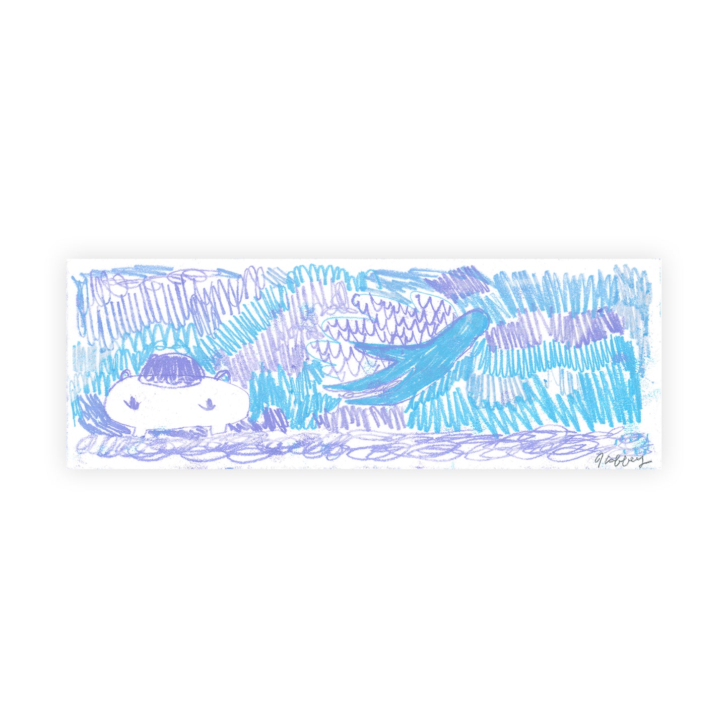 Purple Blue Propane Angel Print #37