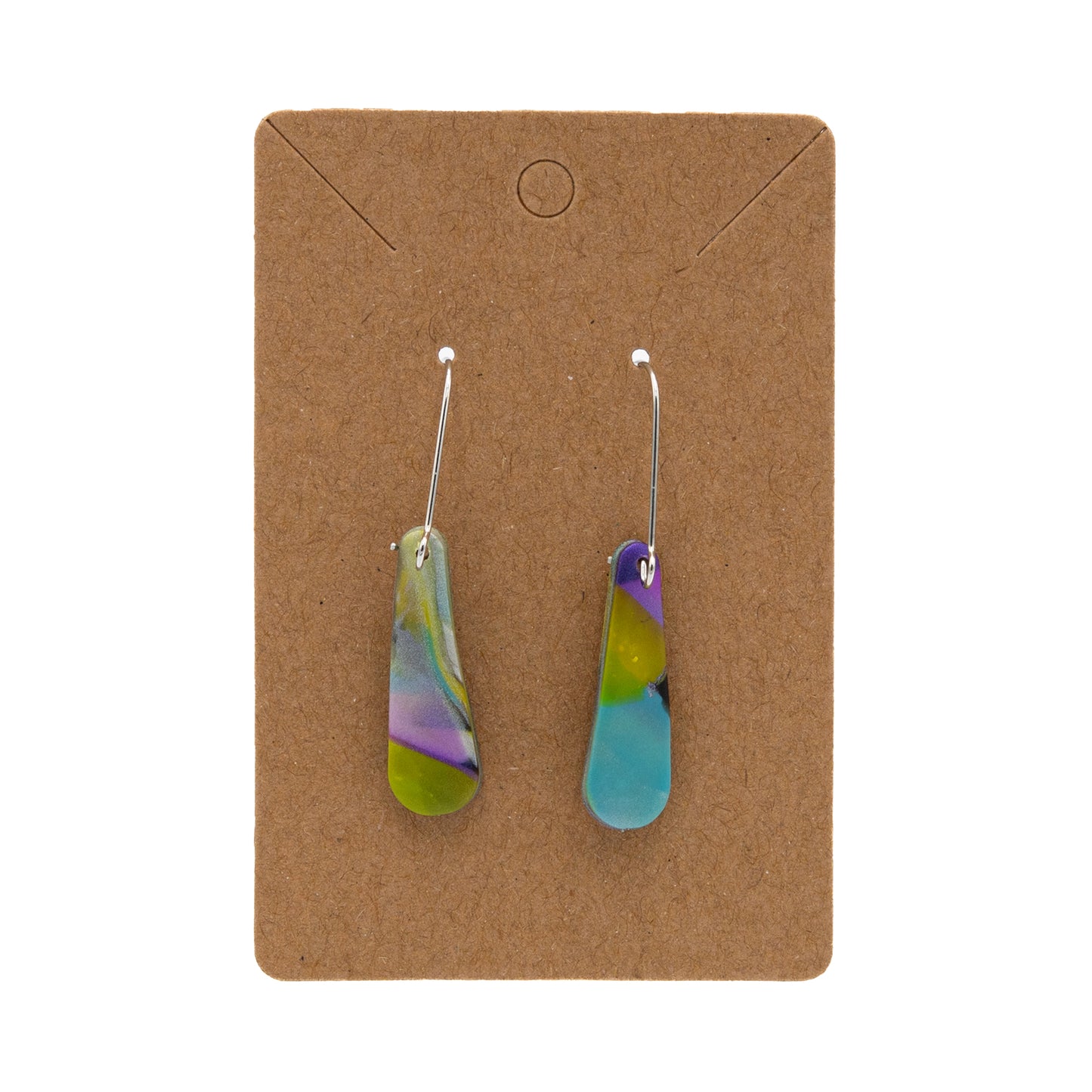 Small Dangle Polymer Earrings w/ Ear wire