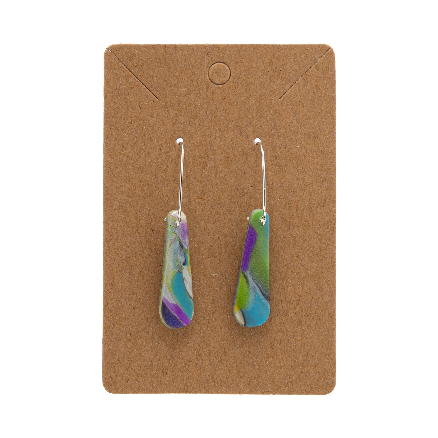 Small Dangle Polymer Earrings w/ Ear wire