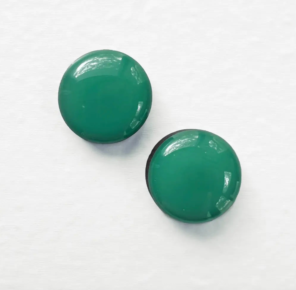 Resin Finish Stud Earrings