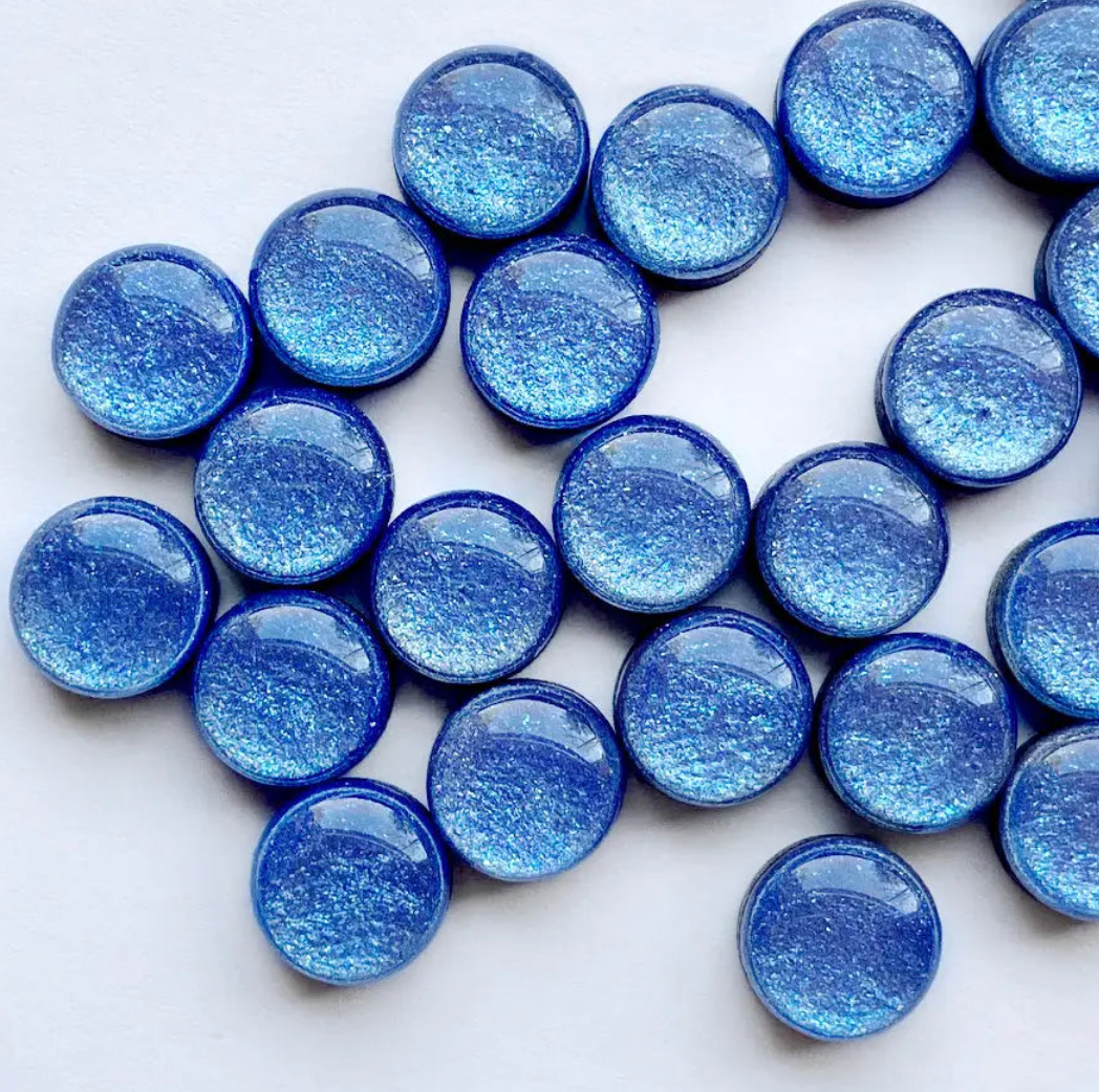 Glittery Resin Finish Stud Earrings