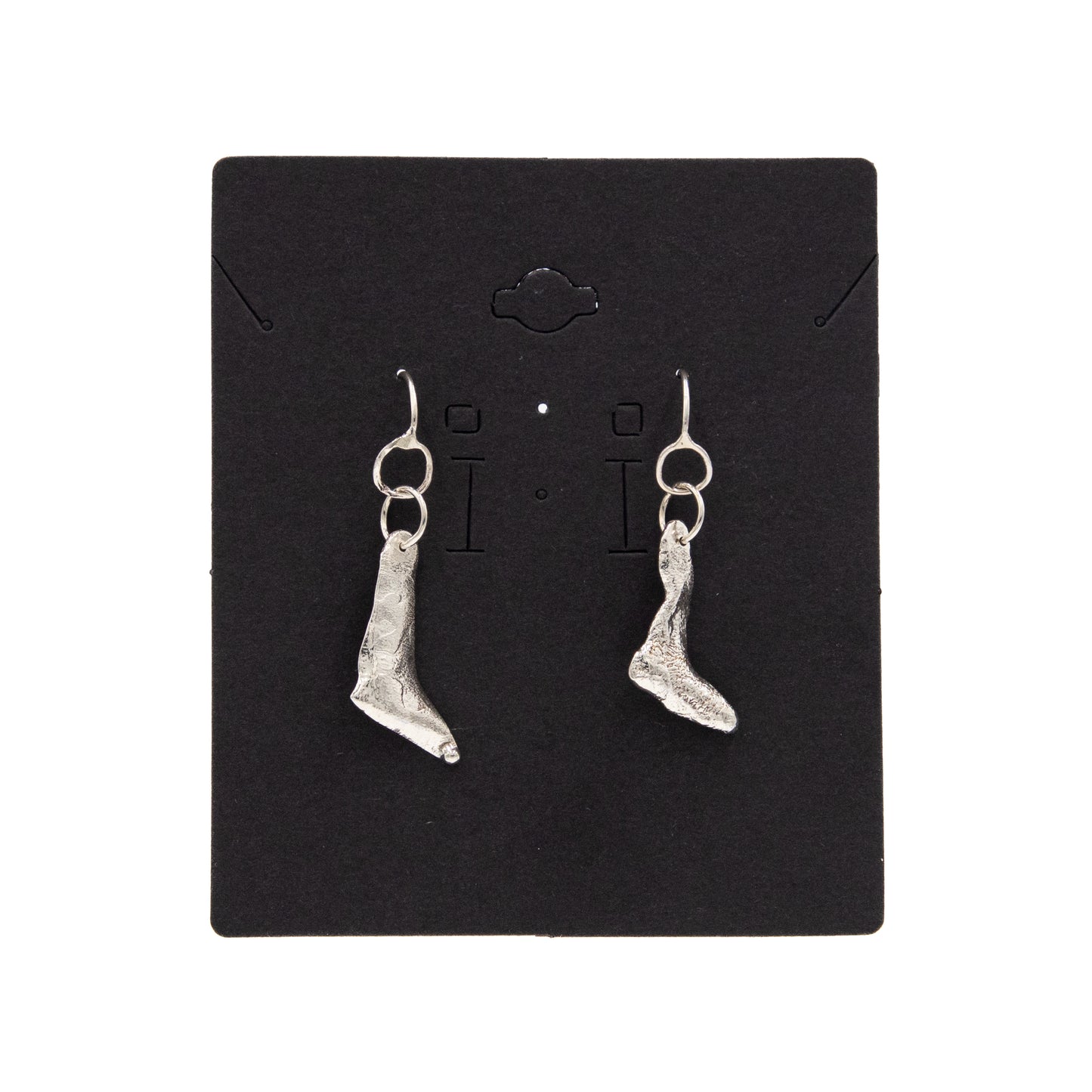 Small Sterling Silver Melt Earrings