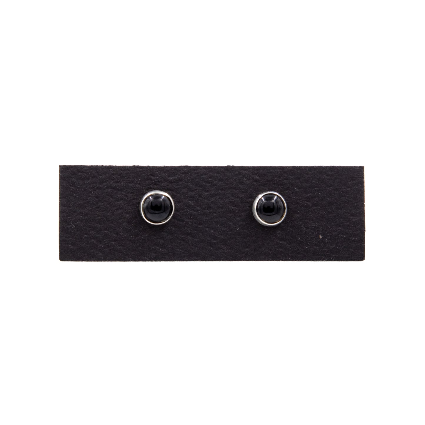 Sterling Silver Black Onyx Studs - E-BO