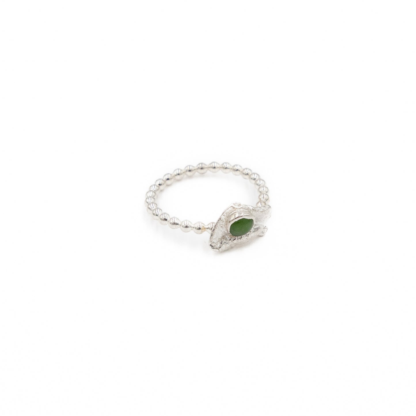 Sterling Silver Chrysoprase Ring
