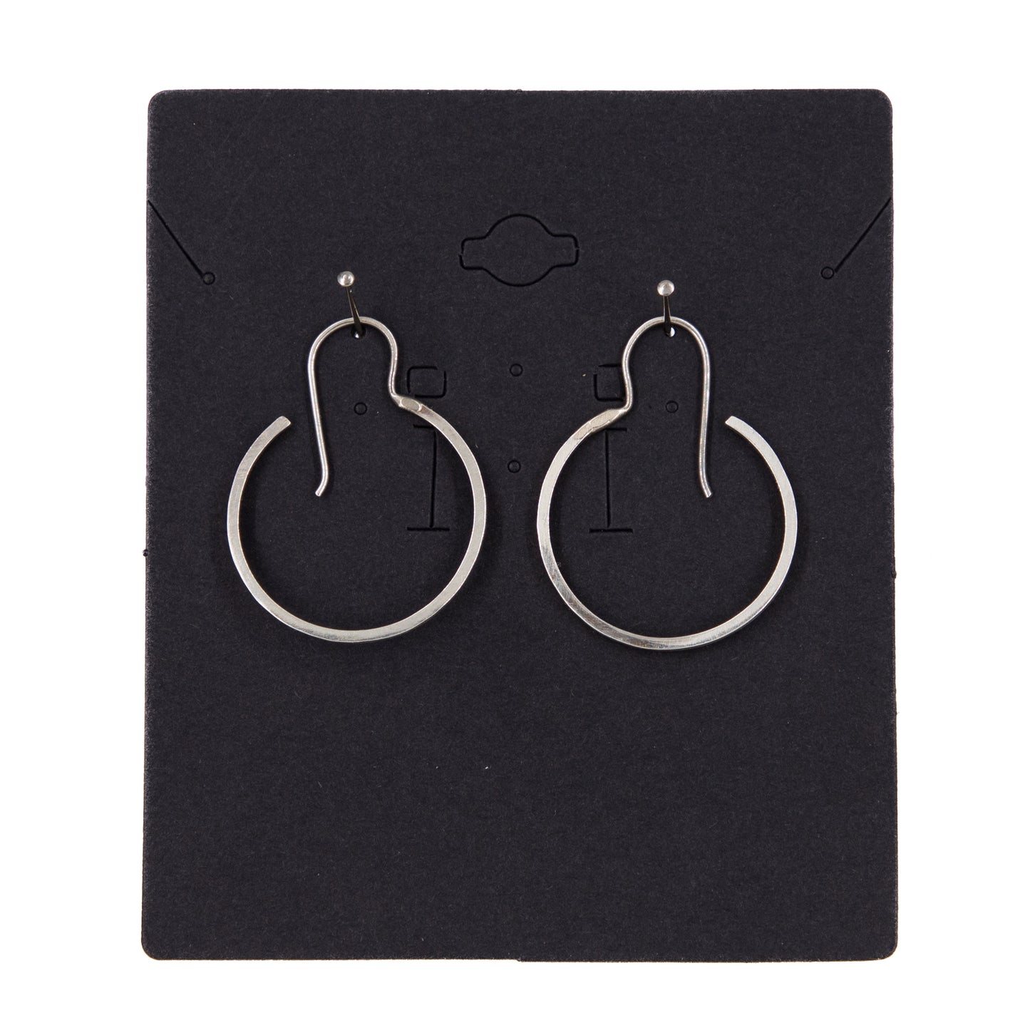 Sterling Silver Earrings: Hooked Hoop