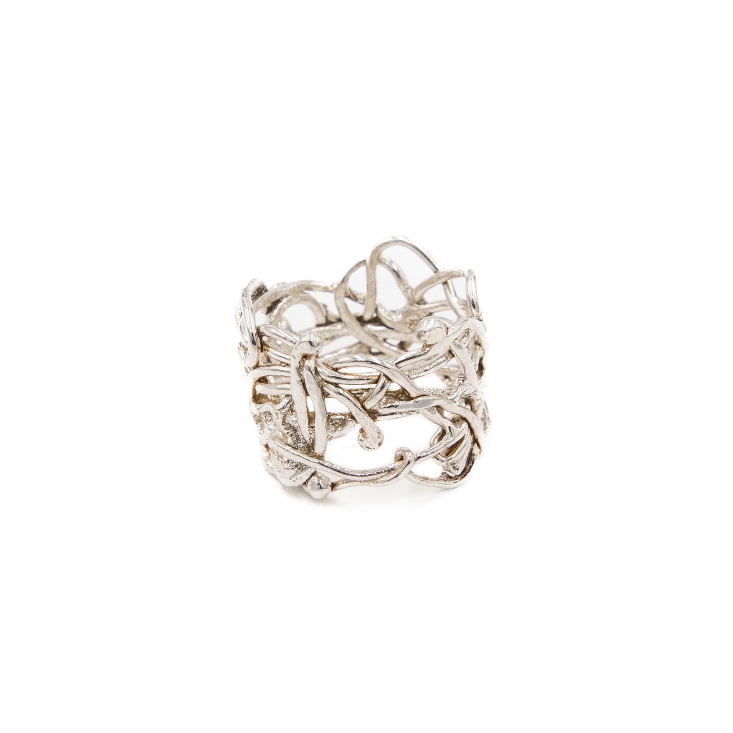 Sterling Silver Scribble Ring