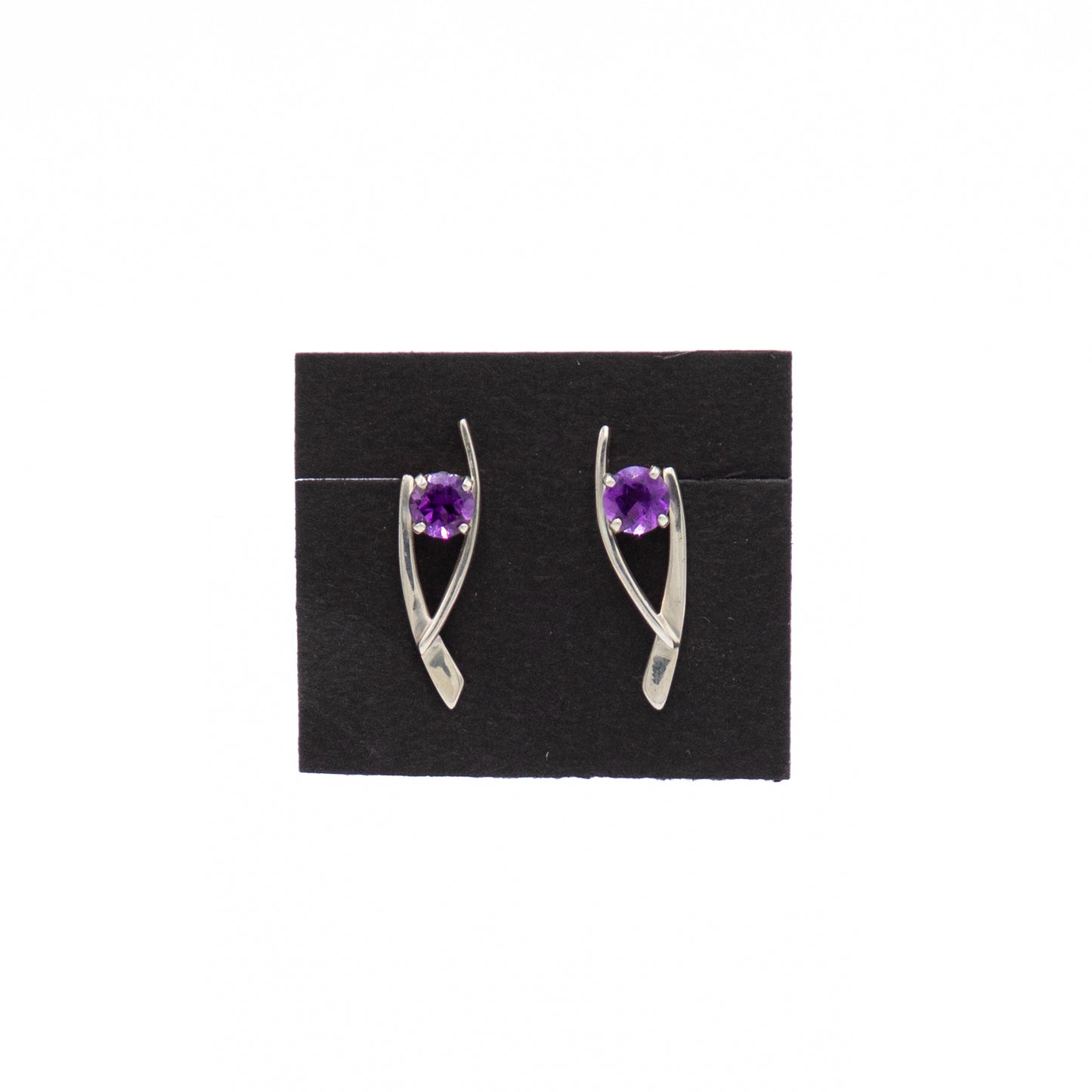 Sterling & Amethyst Earrings