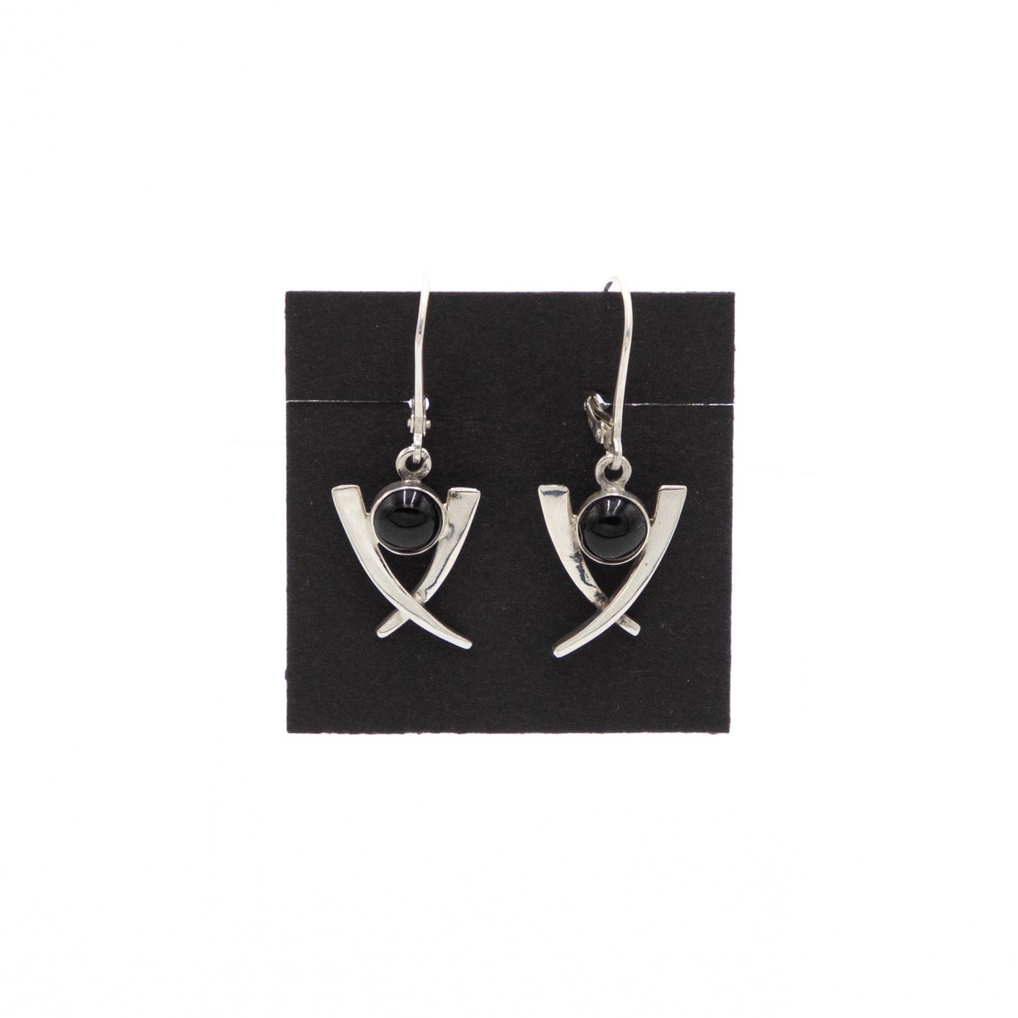 Sterling & Black Onyx Earrings