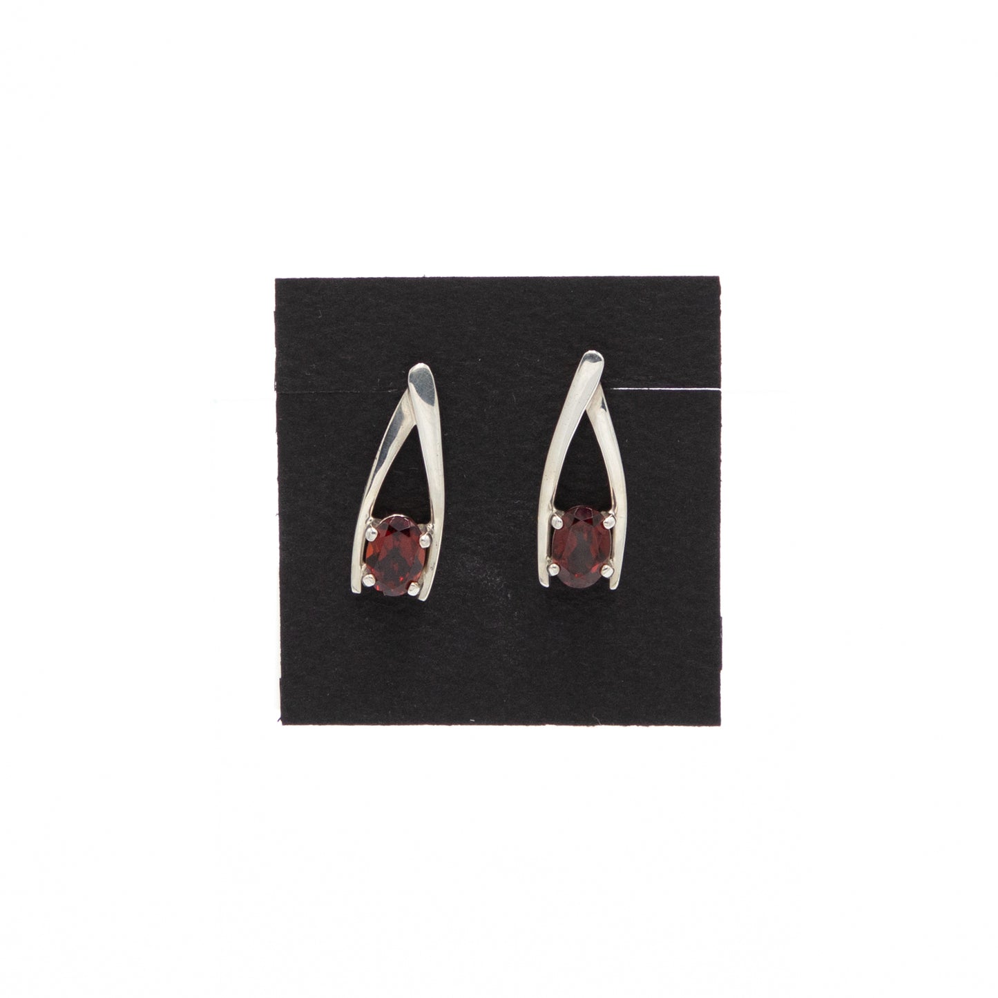 Sterling & Garnet Earrings