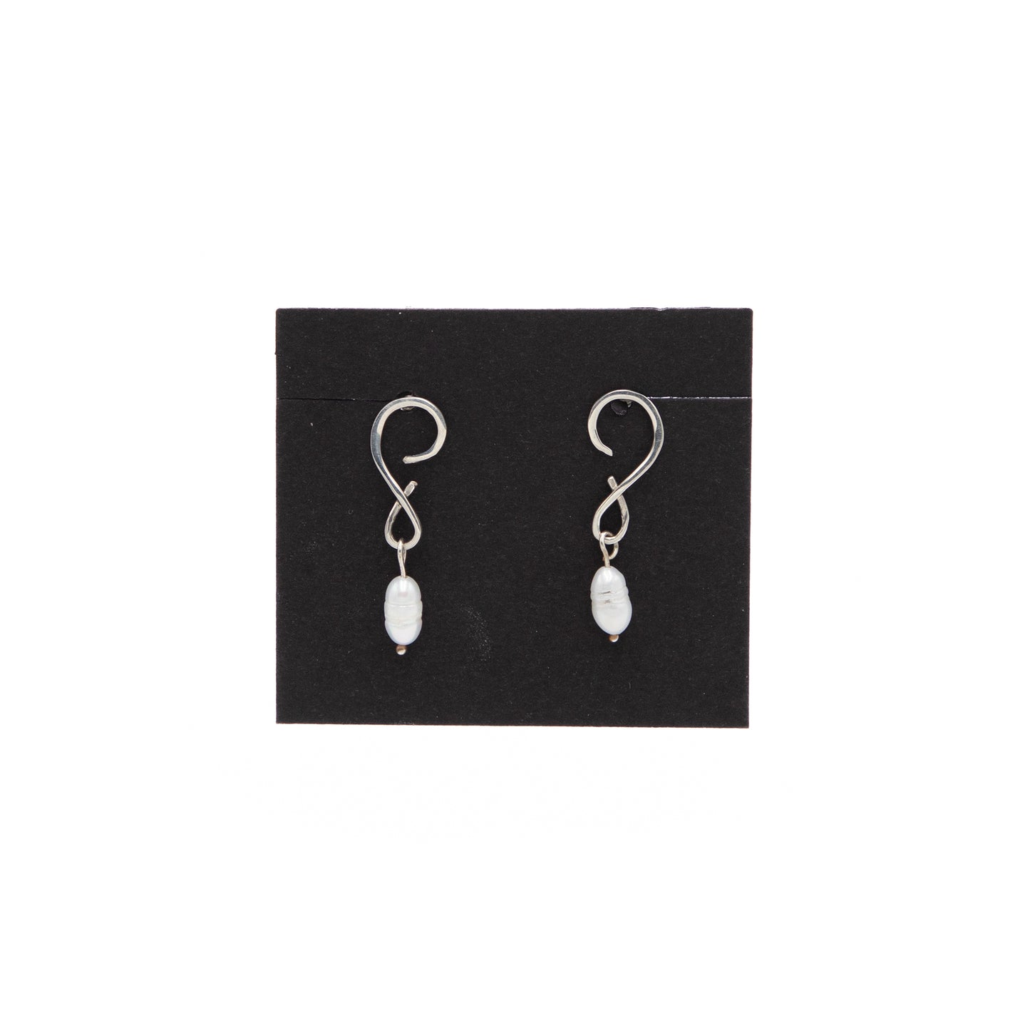 Sterling & Pearl Earring