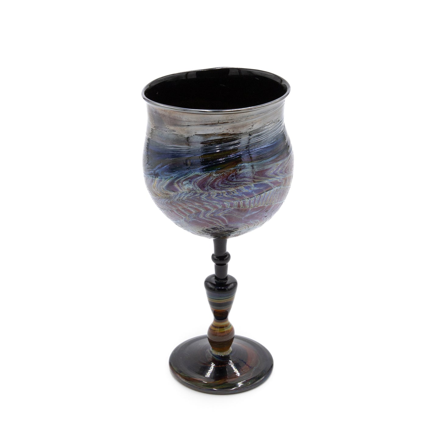Swirled Glass Goblet