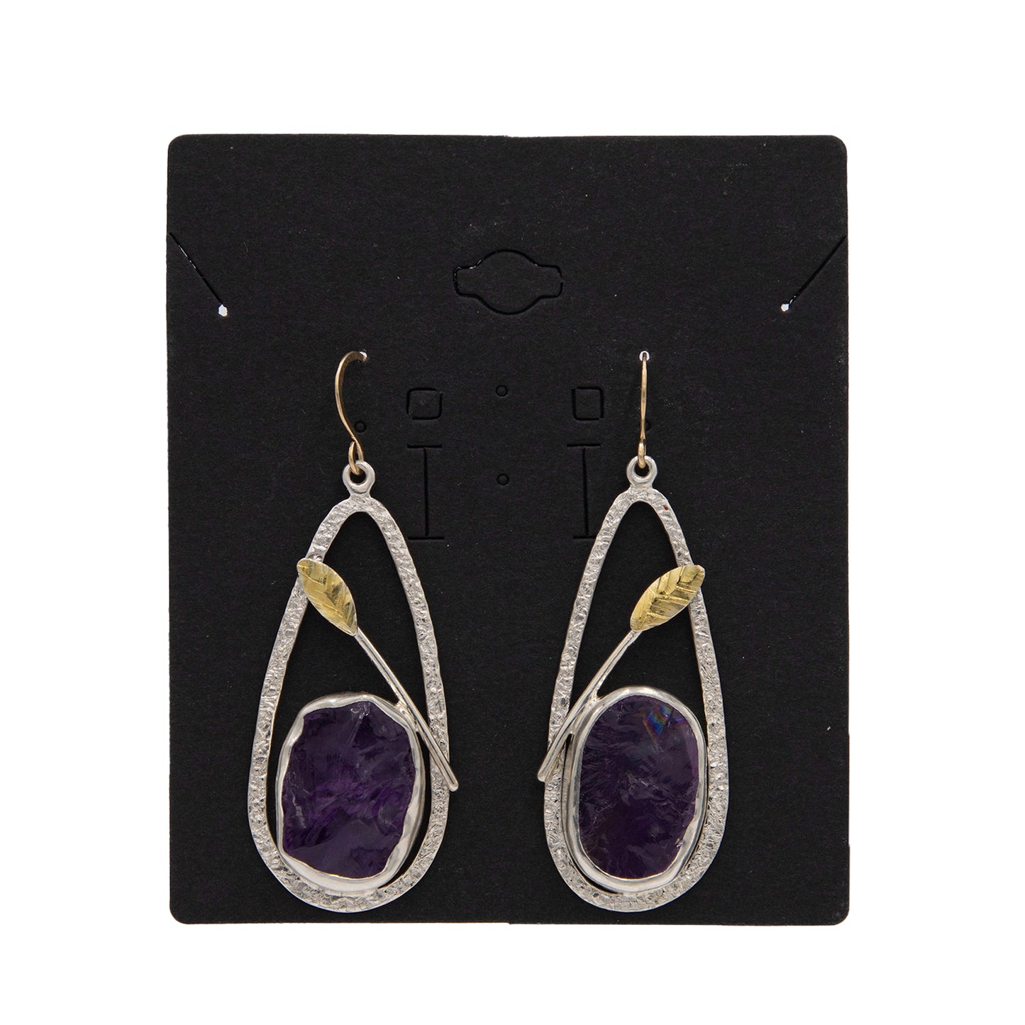 TDL NF Amethyst Hook Earring