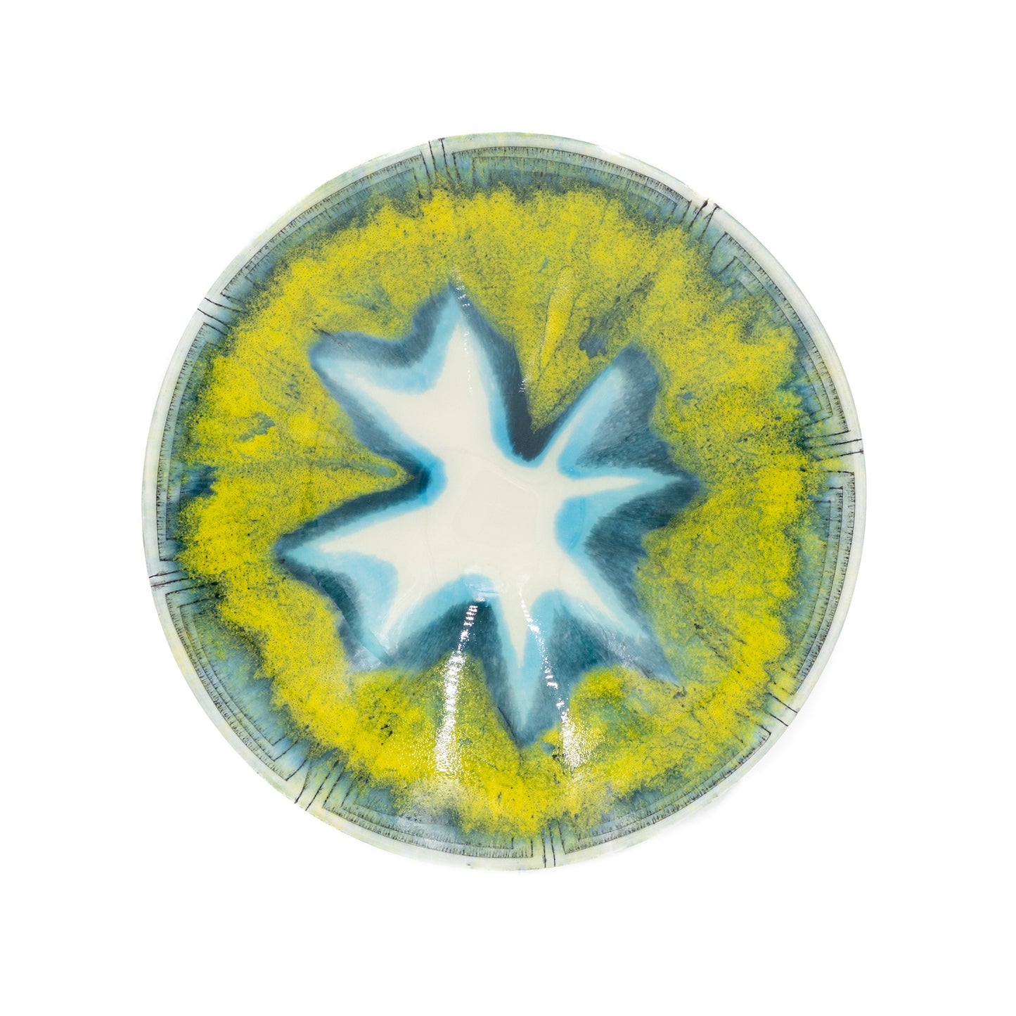 Wide Turquoise Dish