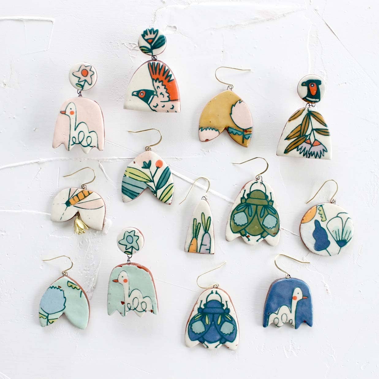 Bunny Floral Dangle Earrings