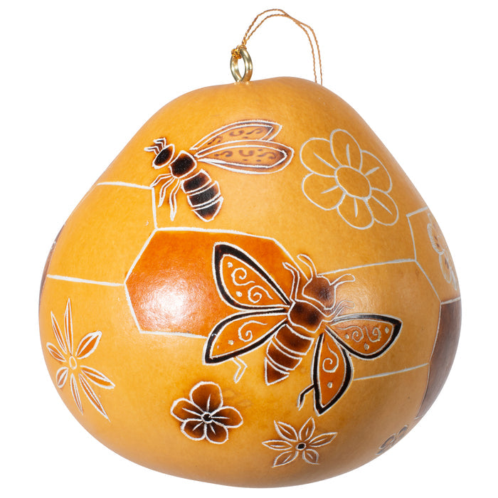 Pollinator Mini Gourd Ornament