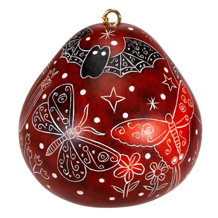 Pollinator Mini Gourd Ornament