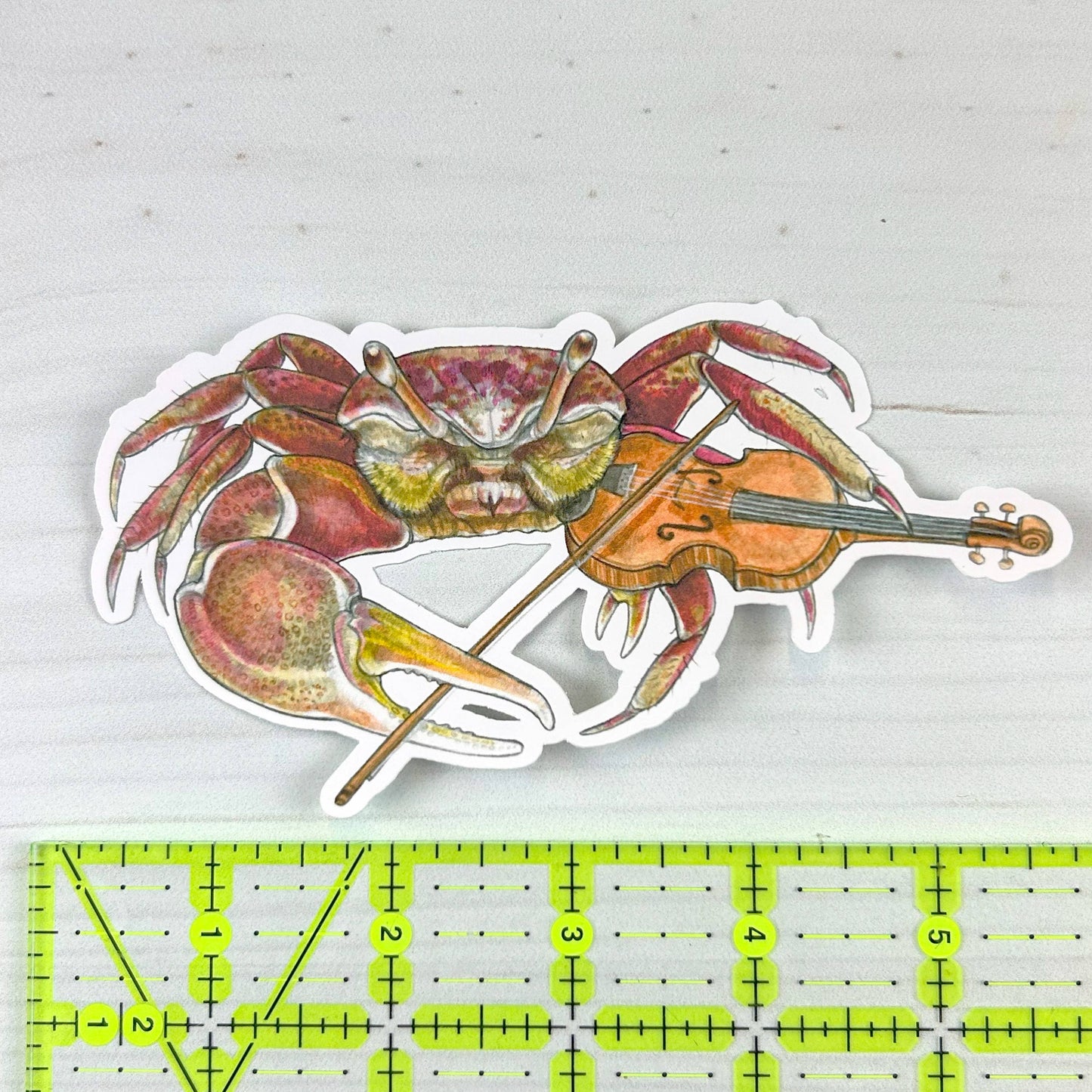 Fiddler Crab Matte Vinyl Sticker