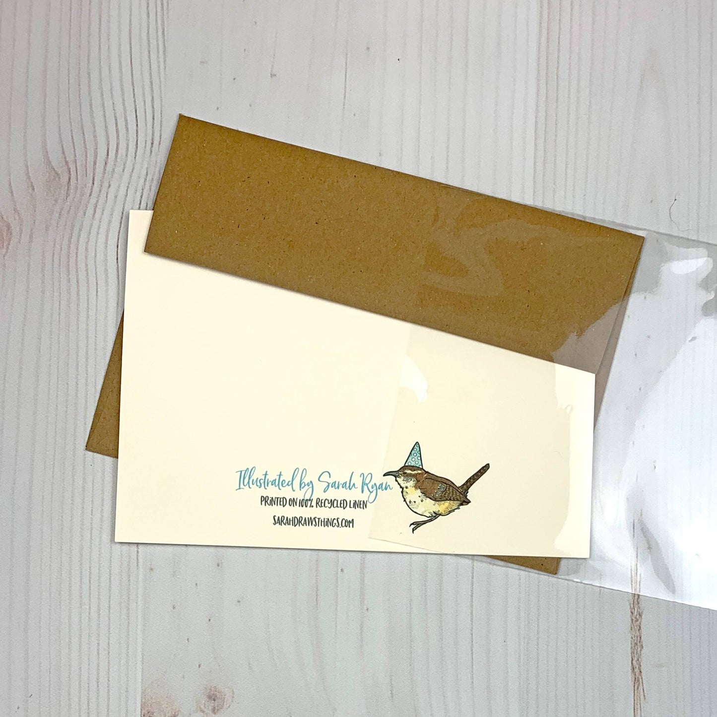 Pigeons Ice Skating - 5x7" Holiday & Winter Notecard